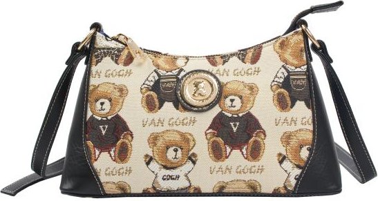 Henney Bear Umhängetasche schwarz/multicolor