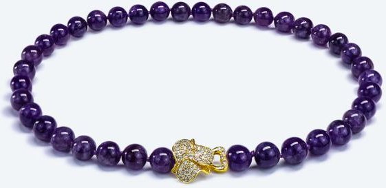 Collier Amethyst Schmuckverschluß
