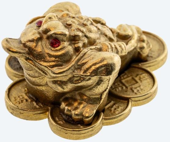 Christian Materne Reichtumskröte Messing