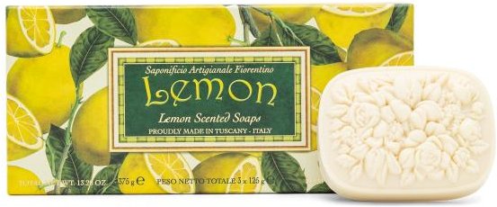 Hartseifen Set aus Italien Lemon 3x125 g