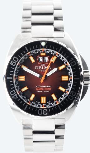 DELMA Herrenuhr "Shell Star Big Date" rot