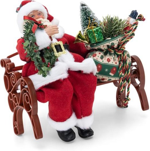 Weihnachtsmann in der Pause