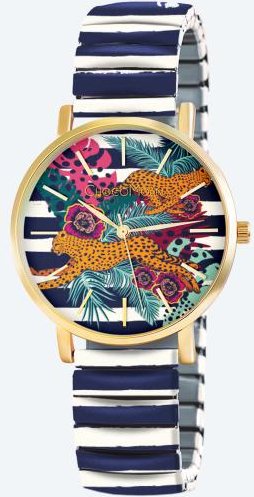 ChocoMoon Damenuhr "Running Cheetahs" Quarz