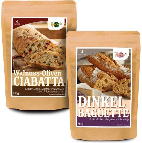 MarcelŽs Better Food - 4 Baguettes & 4 Ciabatte