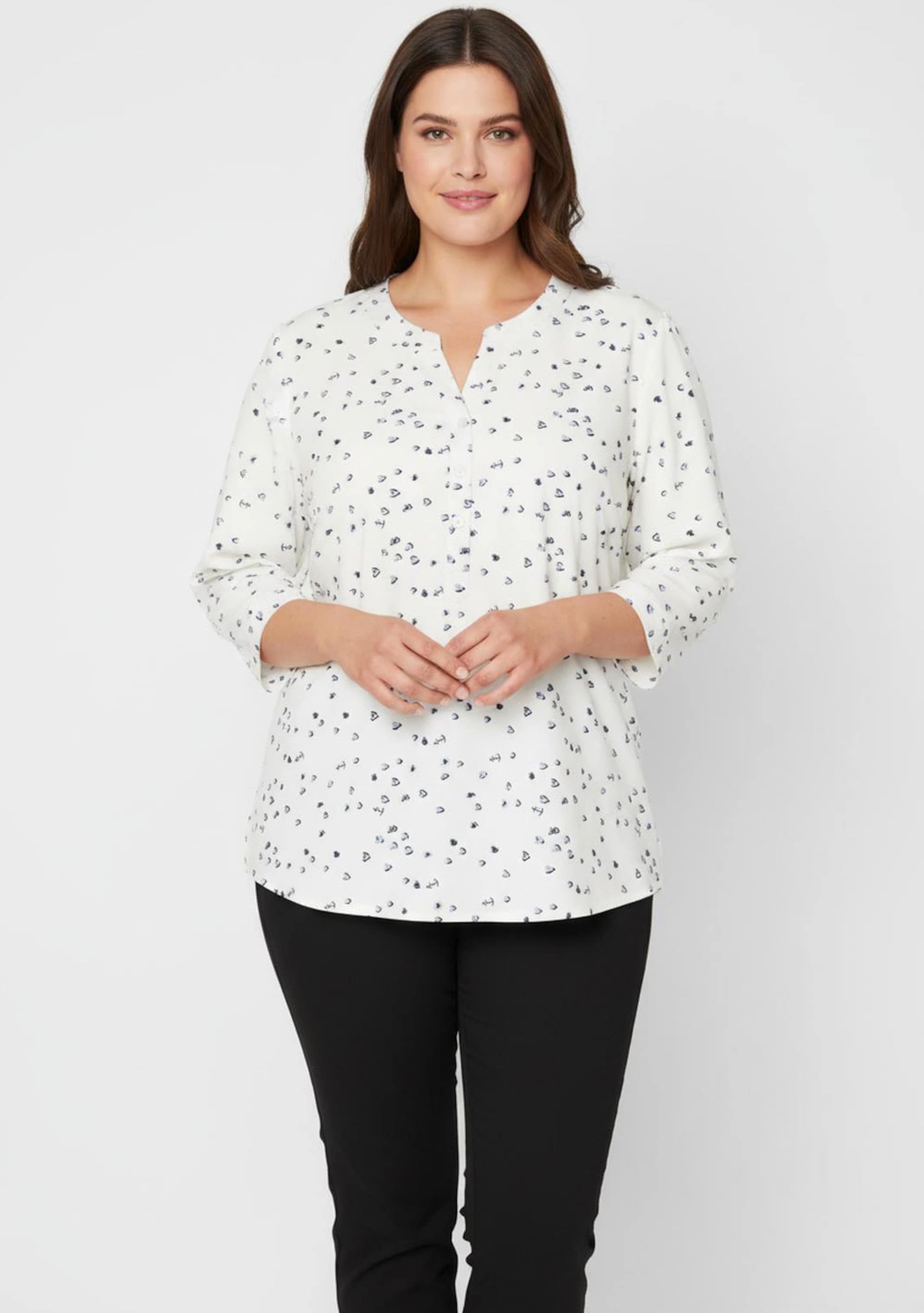 Sheego Schlupfbluse mit 3/4-Ärmeln