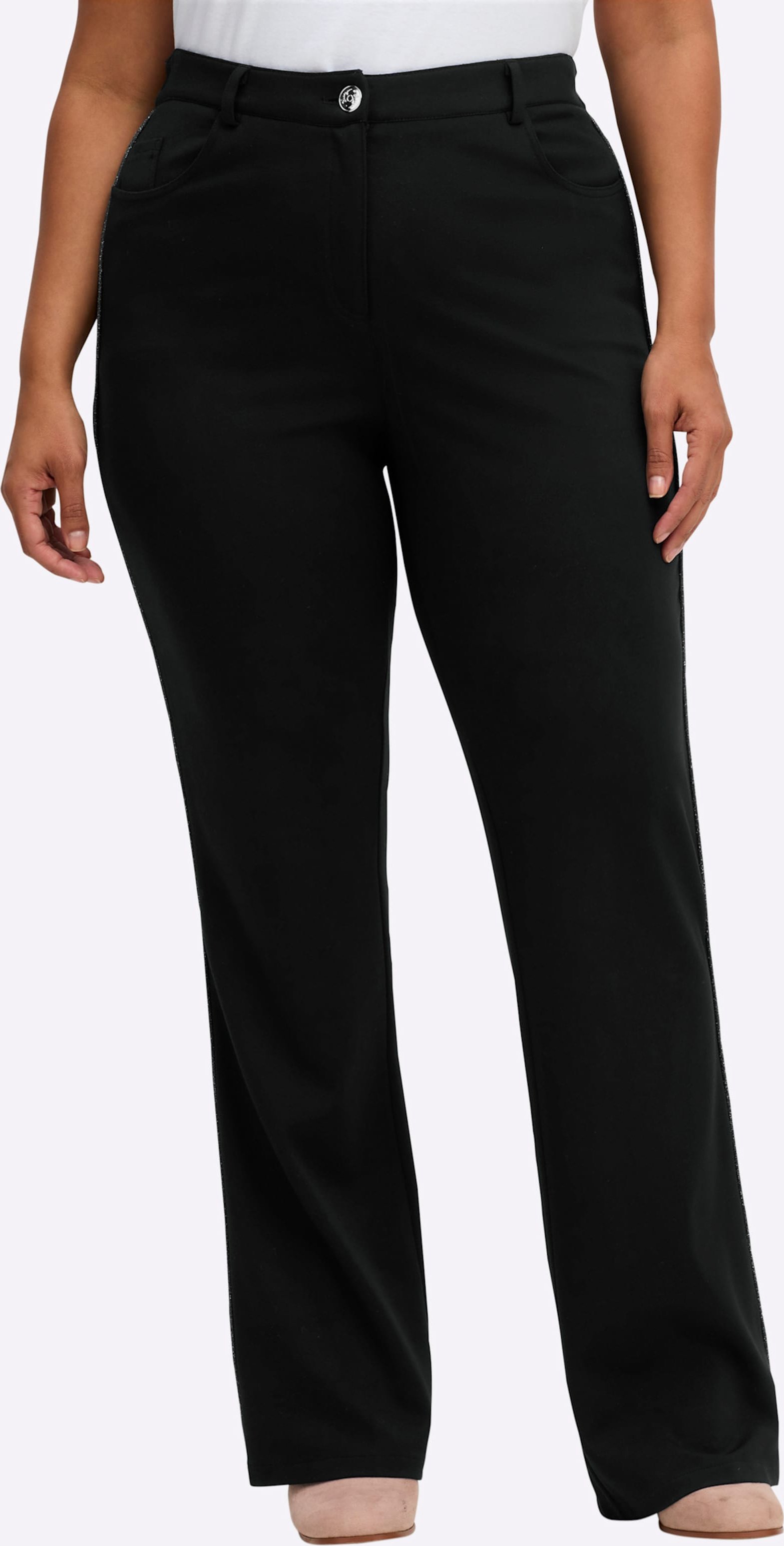 Sheego Bootcuthose mit Glanzgarn-Paspel seitlich