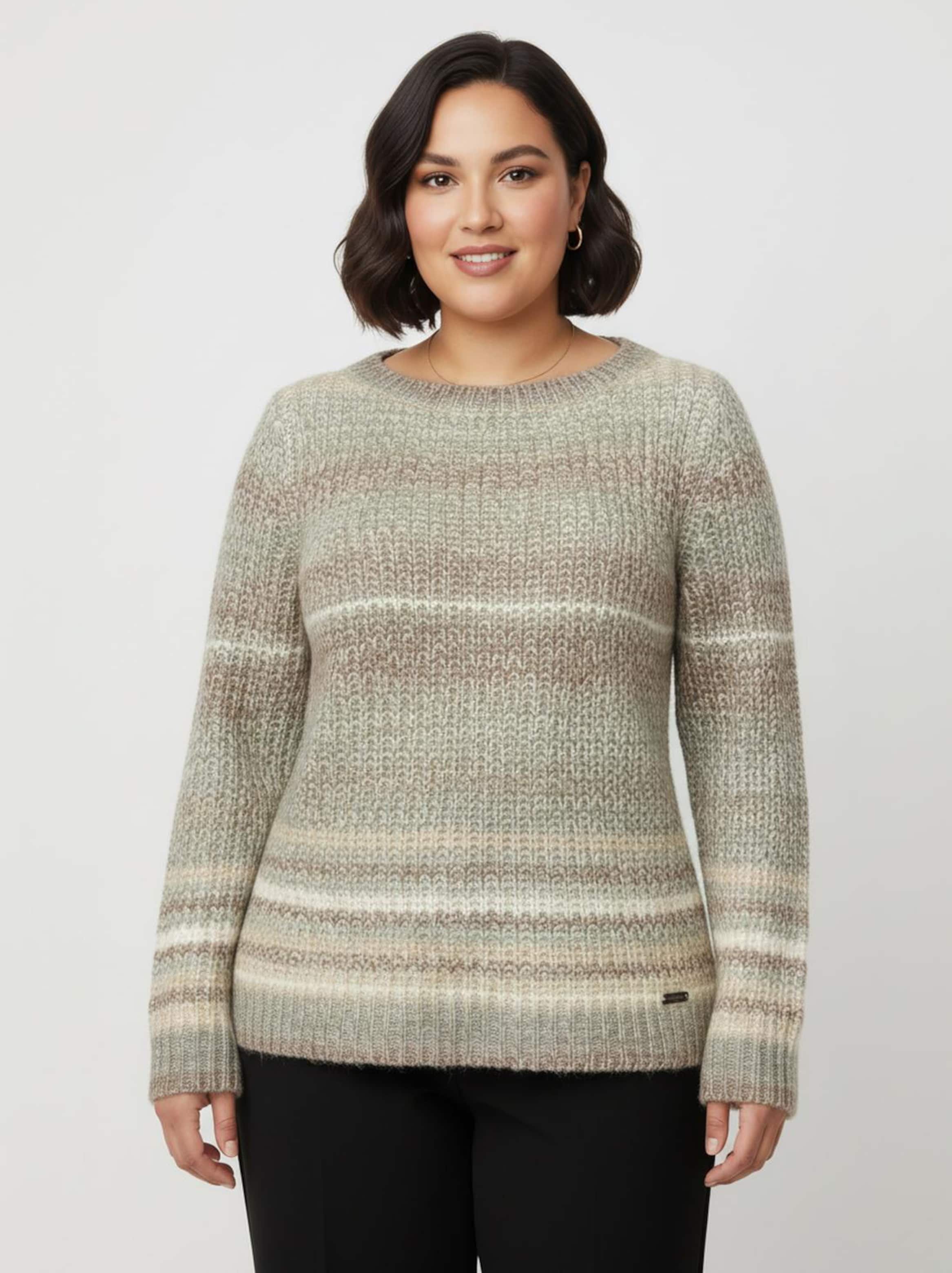 Sheego Langarm-Pullover im Grobstrick