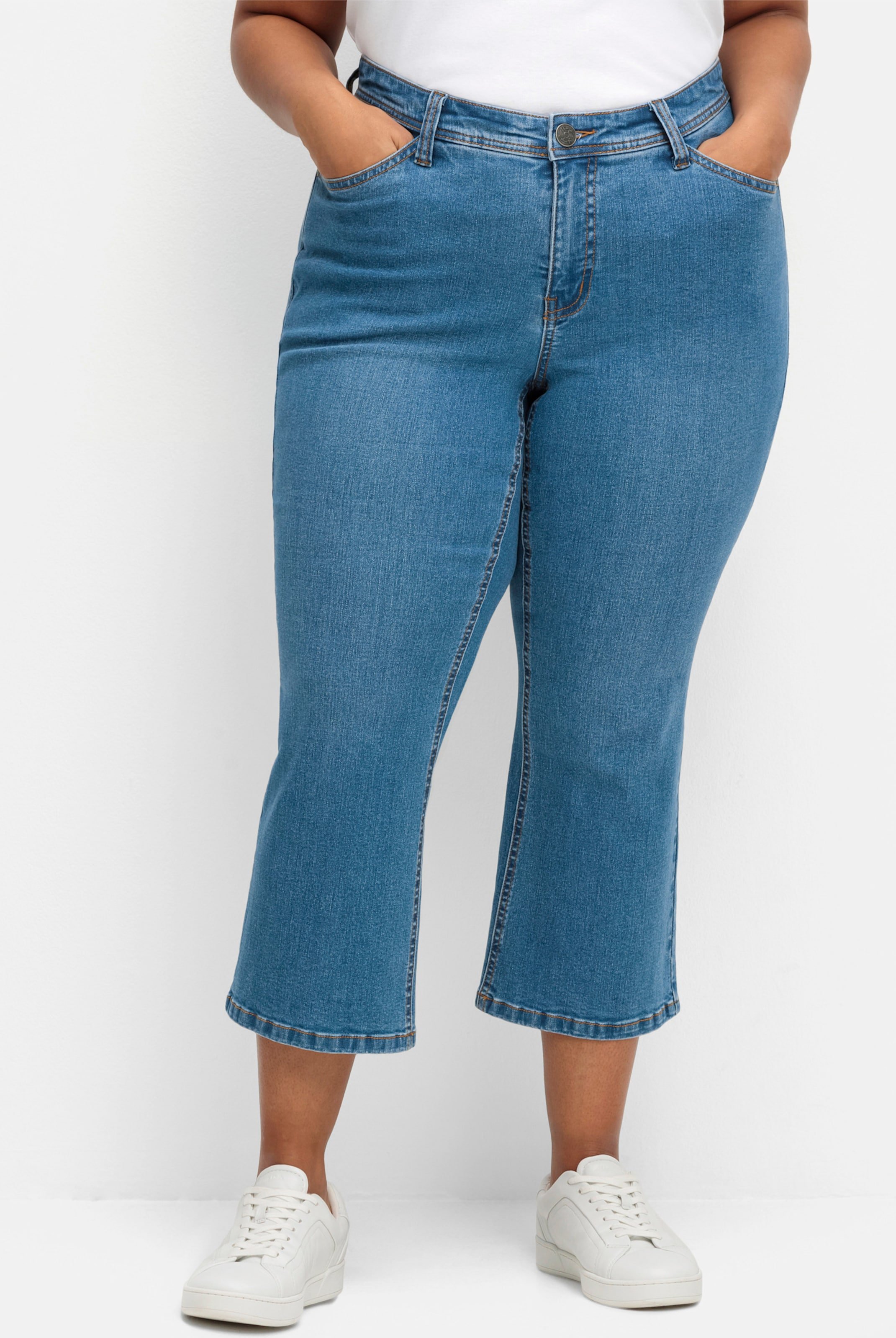 Sheego 7/8-Jeans in Bootcut-Form