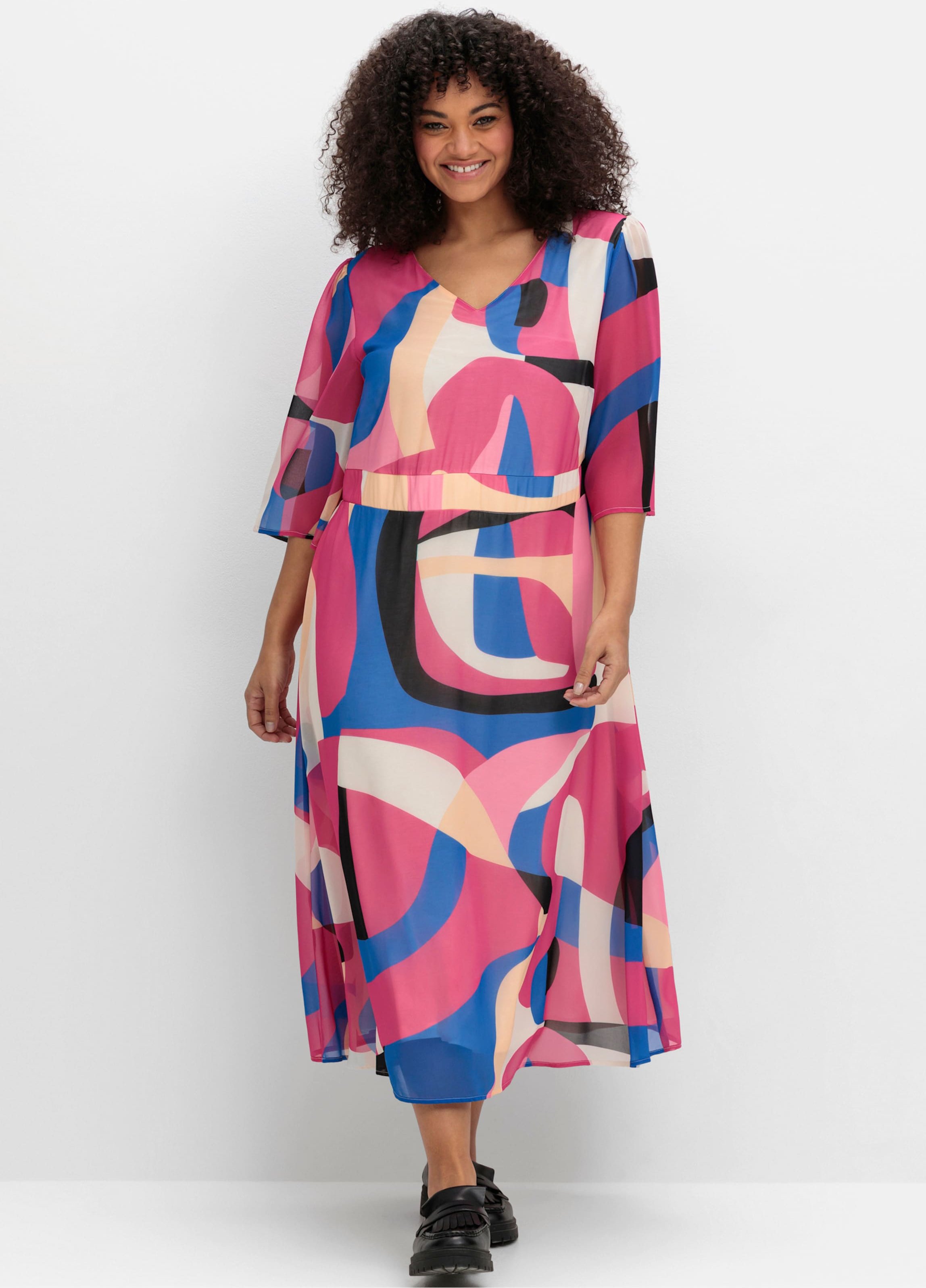 Sheego Maxikleid im Lagenlook