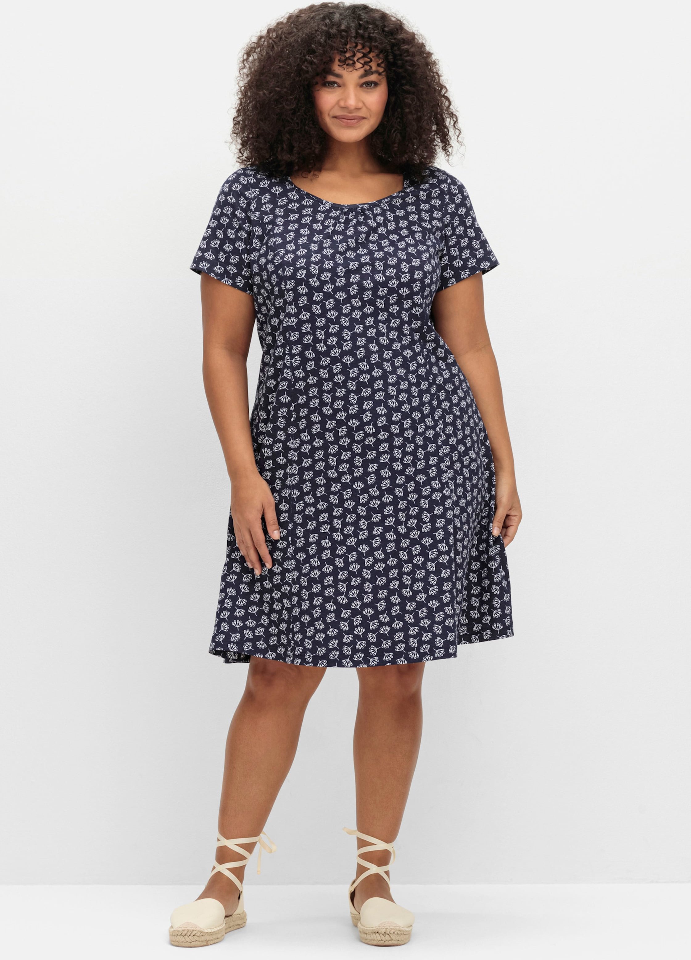 Thumbnail - Sheego Jerseykleid mit floralem Dessin