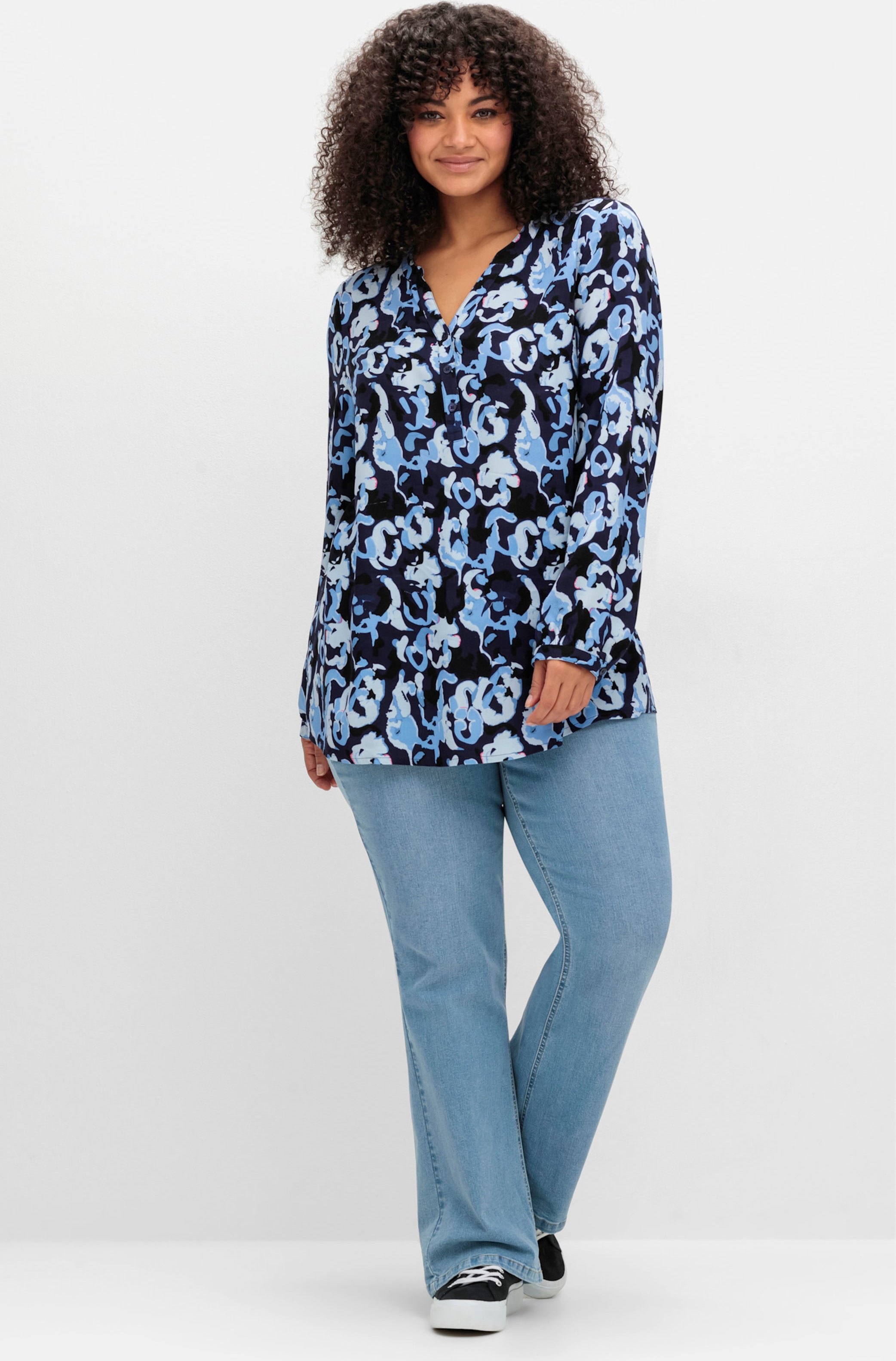 Sheego Tunika mit floralem Alloverprint