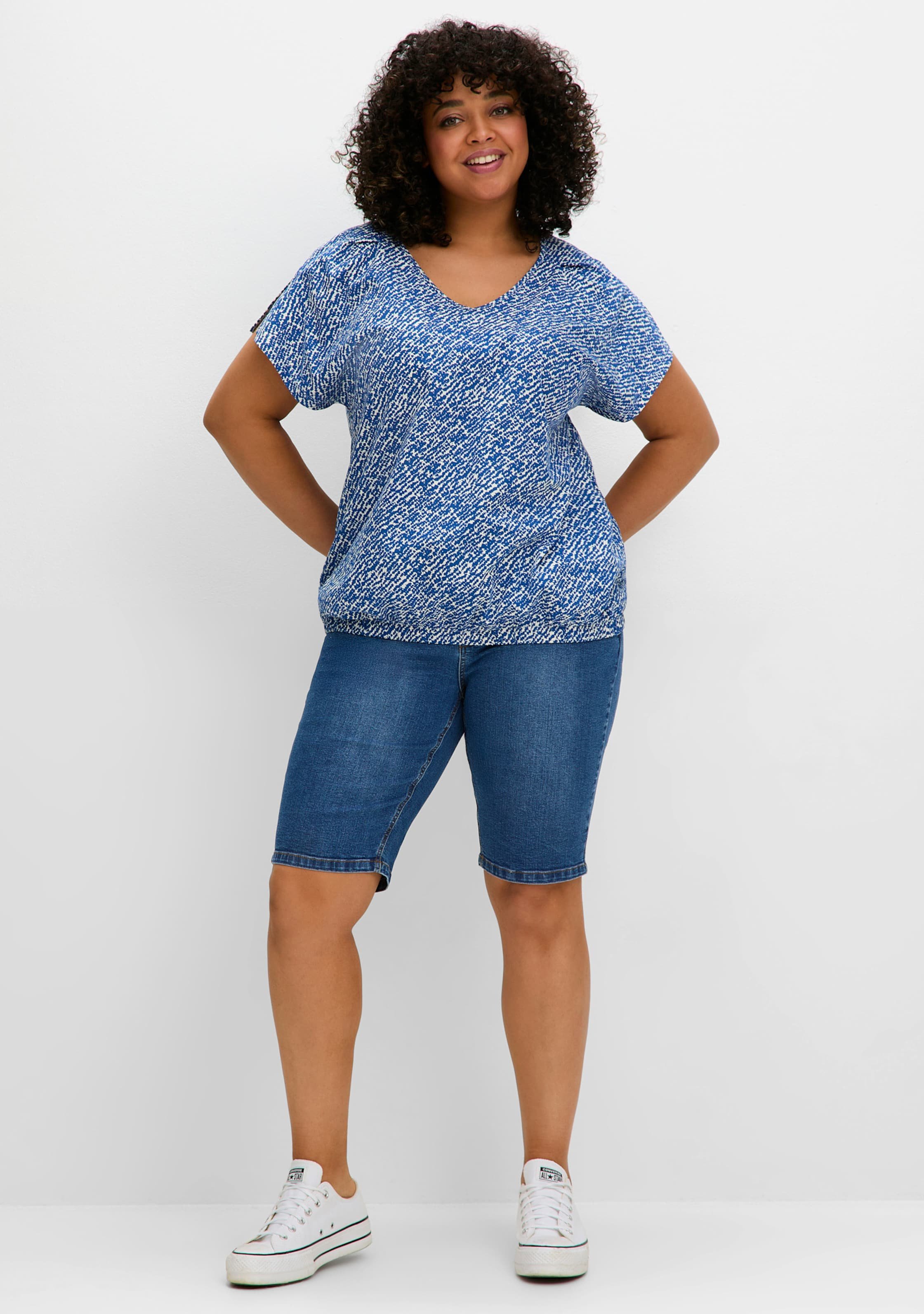 Sheego Jeansbermudas im Curvy-Schnitt SUSANNE