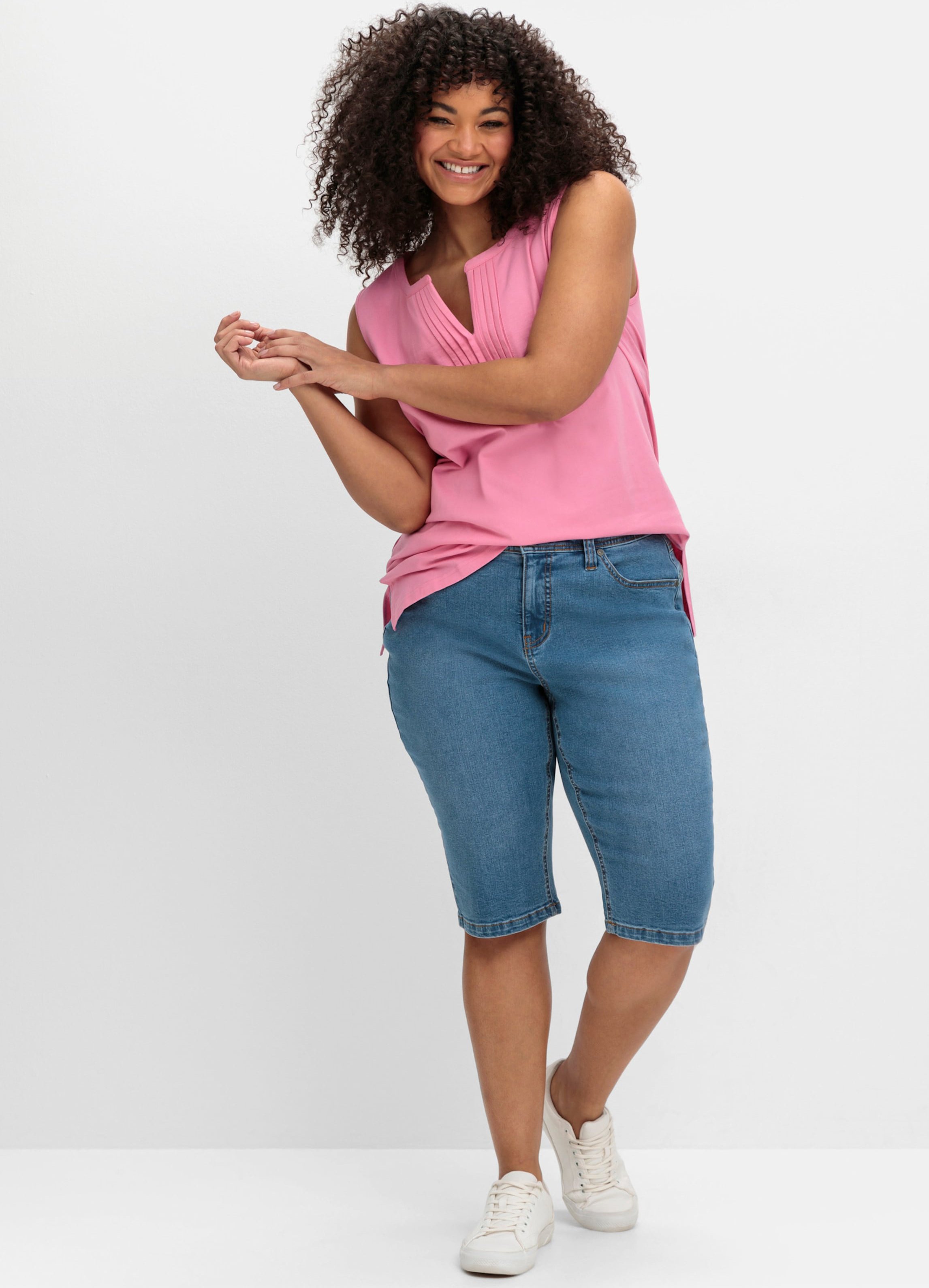 Sheego Jeansbermudas in Curvy-Schnitt PIA