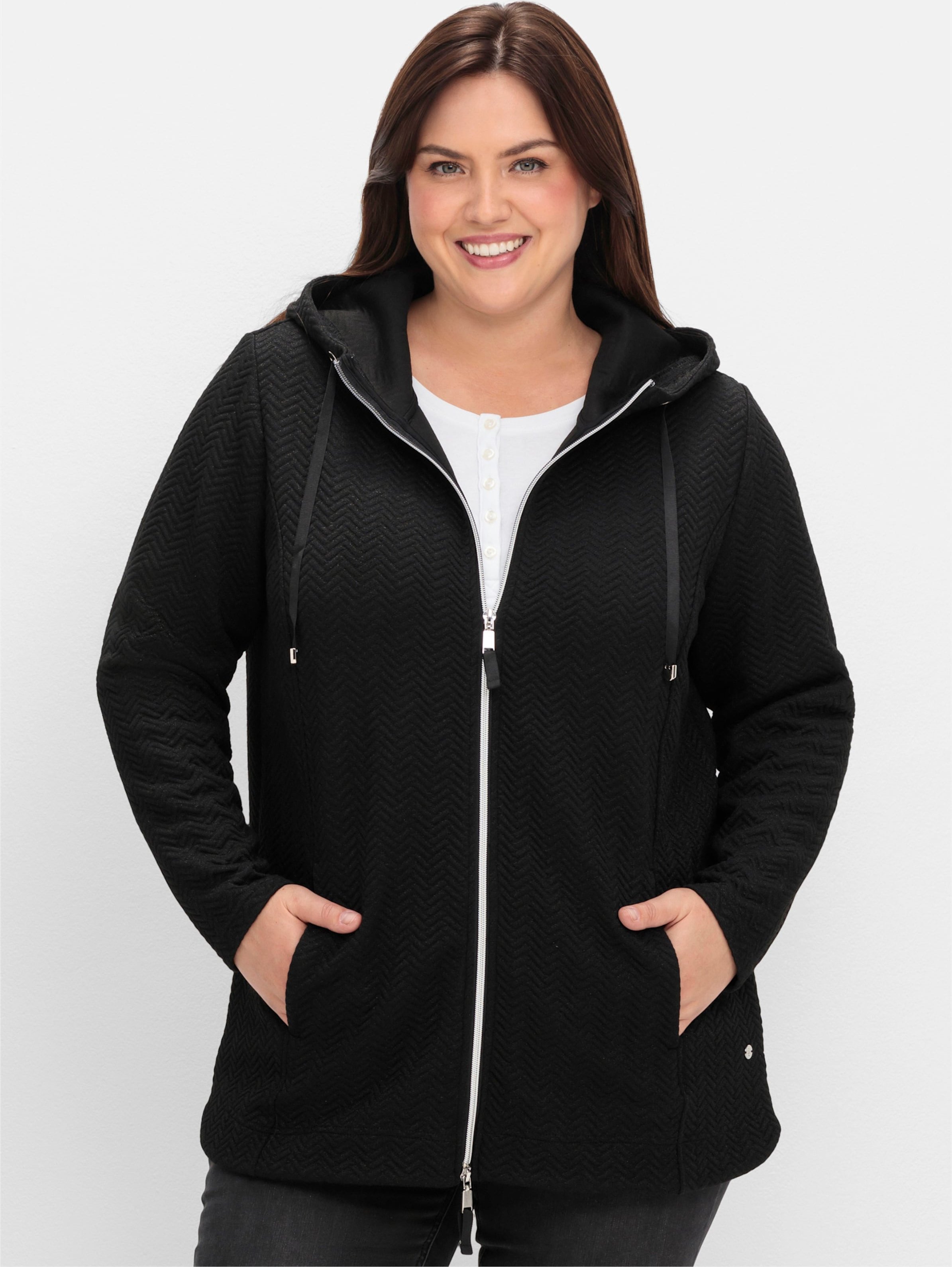 Sheego Sweatjacke mit Steppung, leicht wattiert