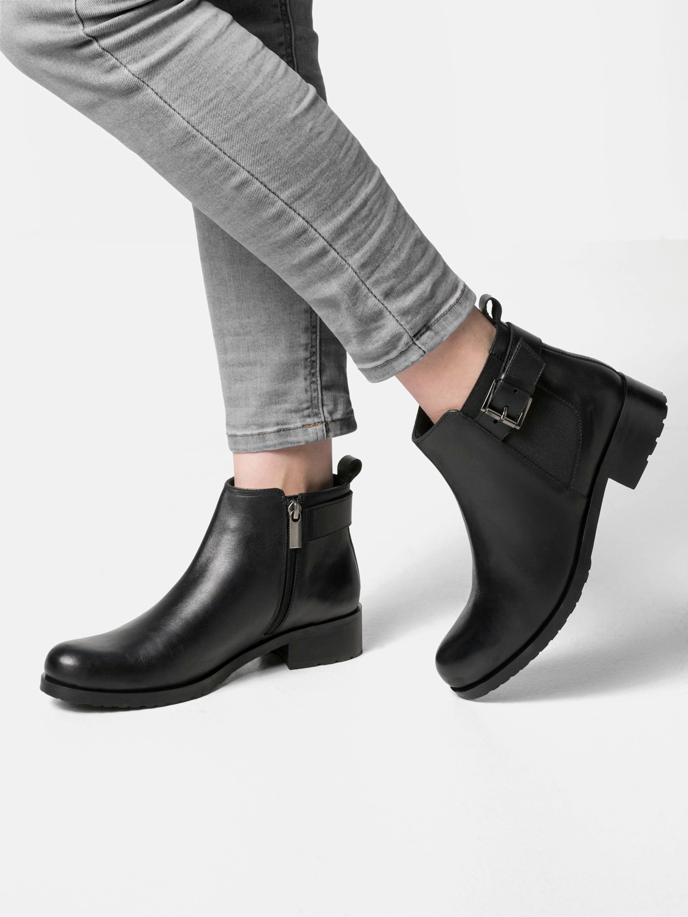 Sheego Stiefelette mit Zierband und Schnalle