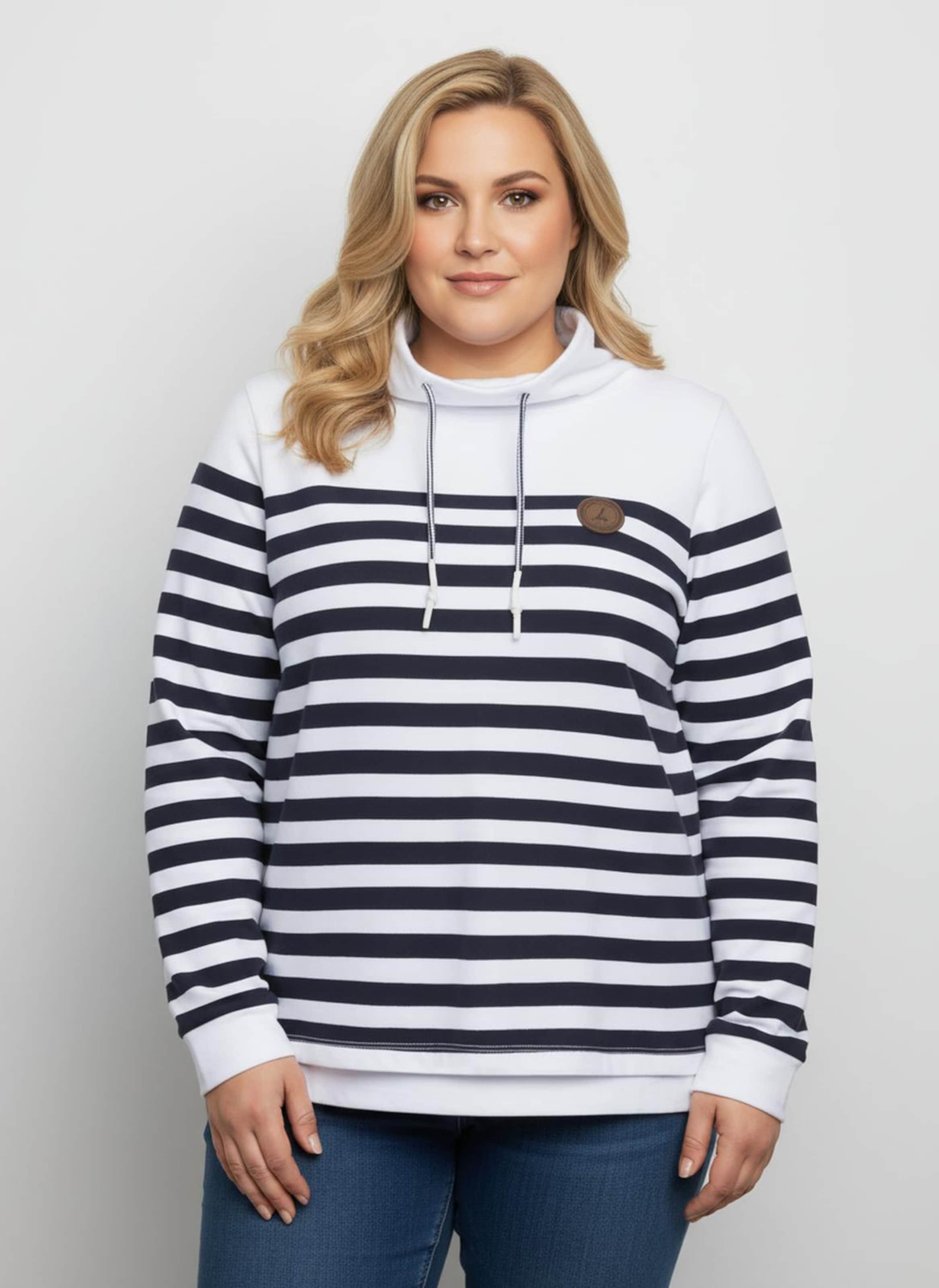 Sheego Sweatshirt mit verlängertem Rückteil