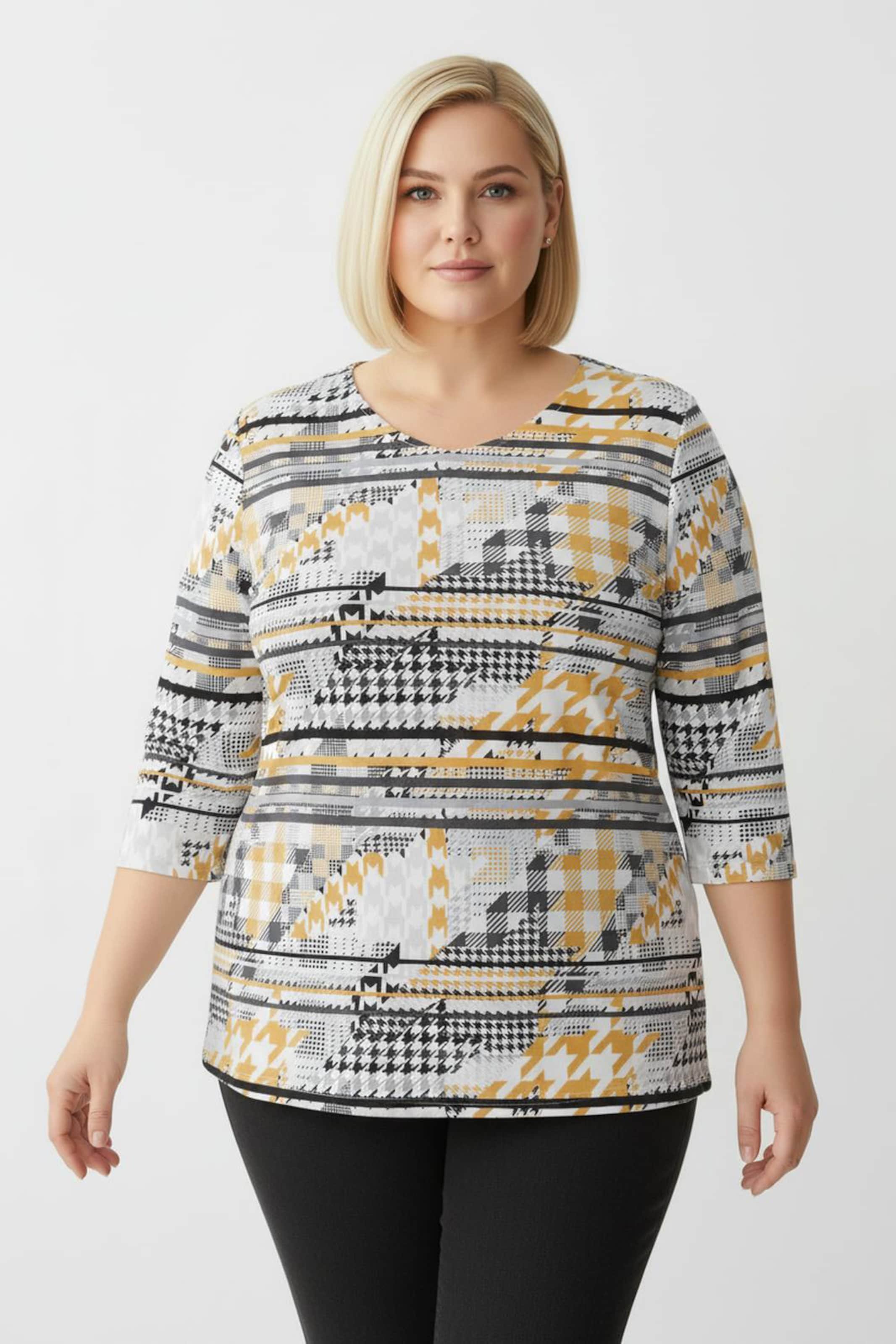 Sheego Longshirt mit 3/4-Ärmel