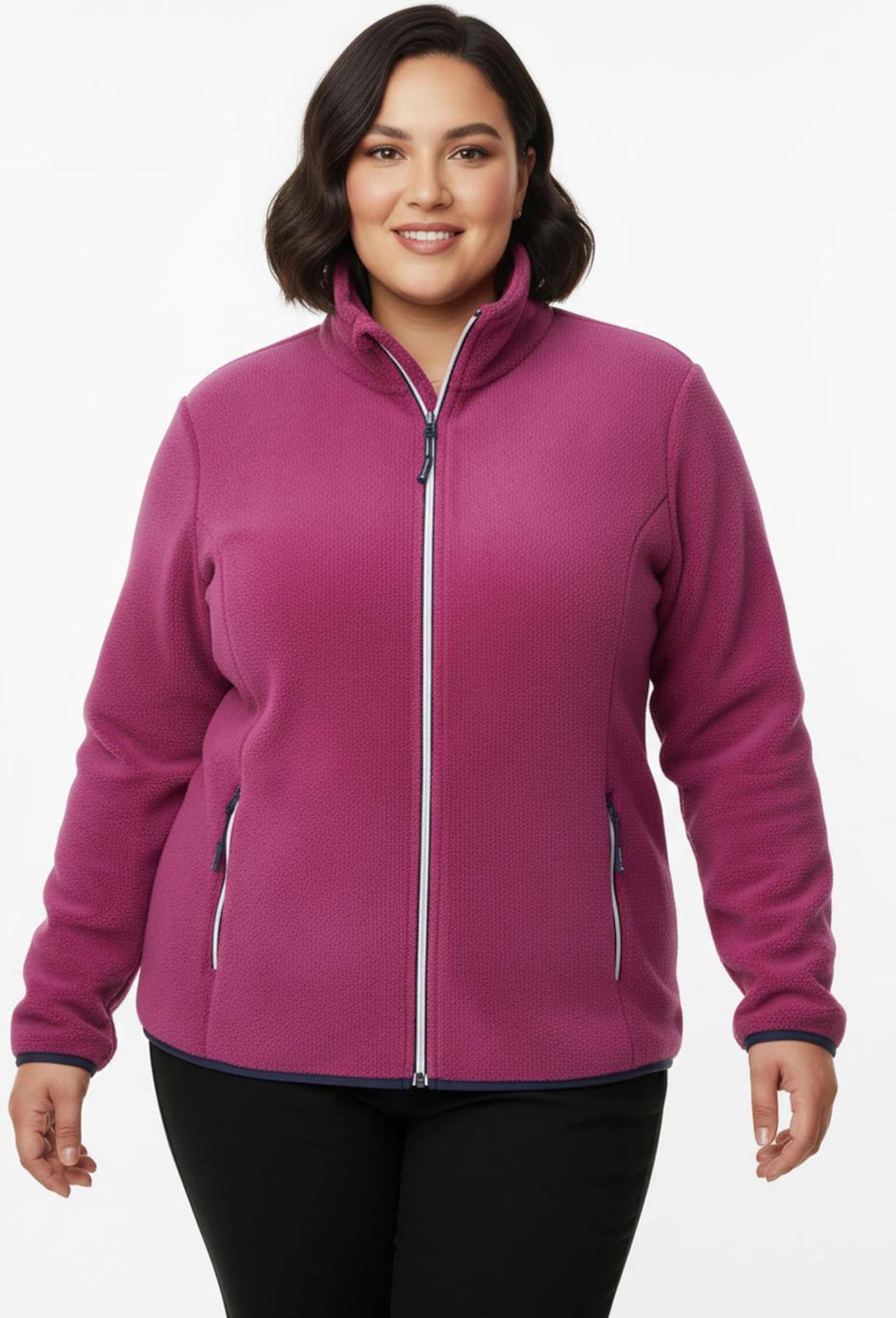 Thumbnail - Sheego Fleecejacke mit Reißverschluss-Taschen