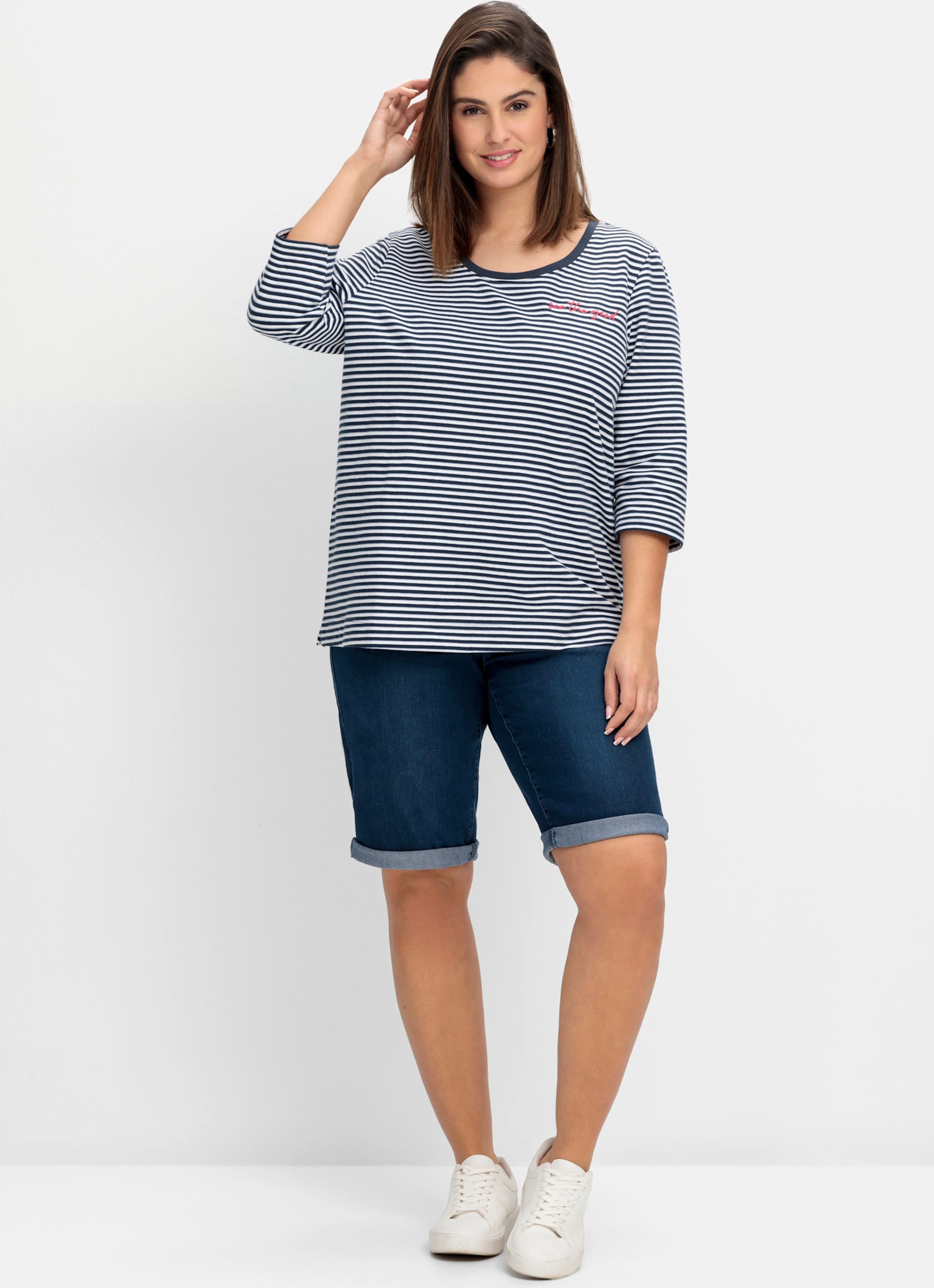 Sheego Jeansbermudas im Doppelpack