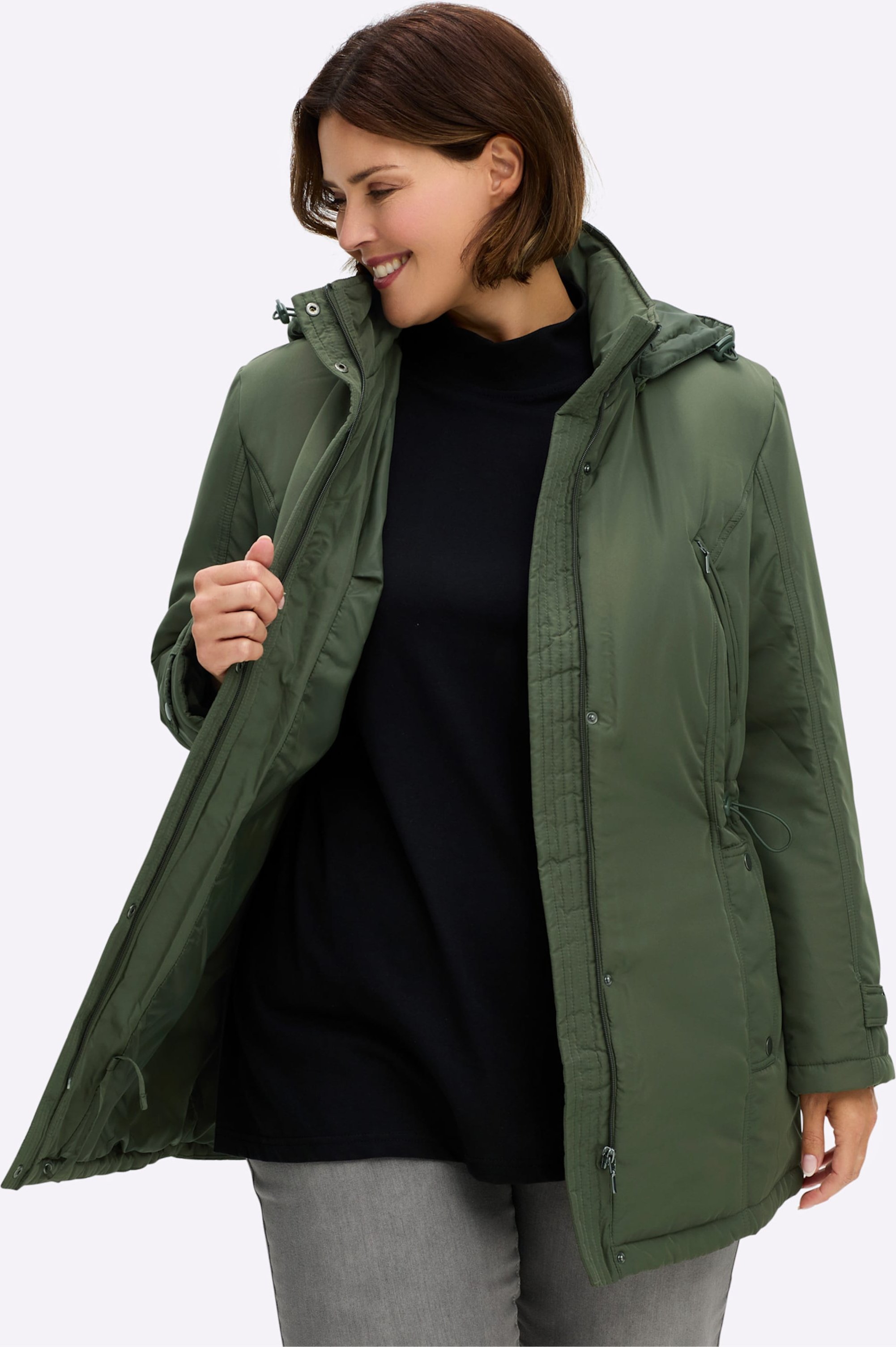 Thumbnail - Sheego Steppjacke mit Weitenregulierung