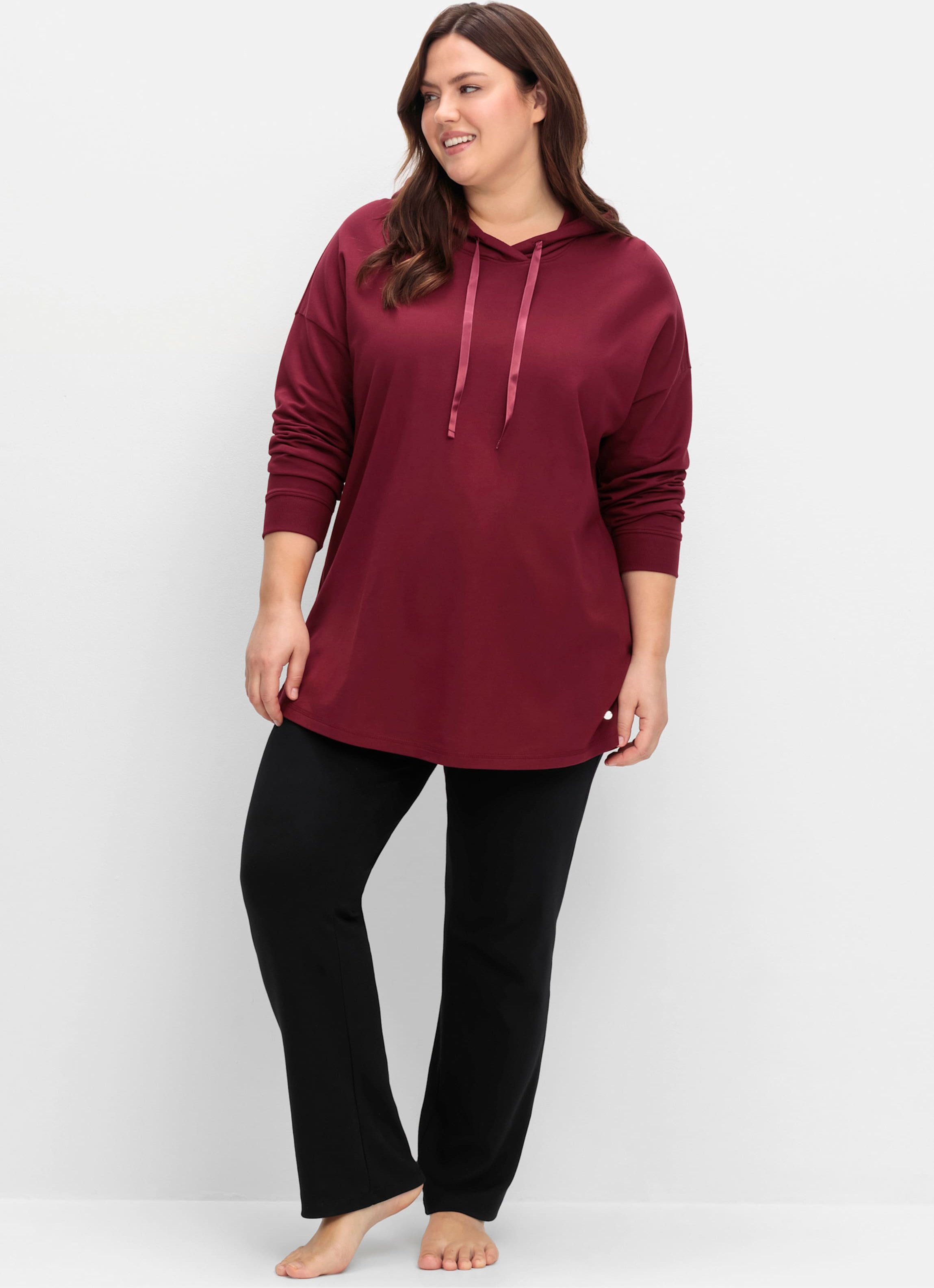 Sheego Longsweatshirt in Oversize-Form