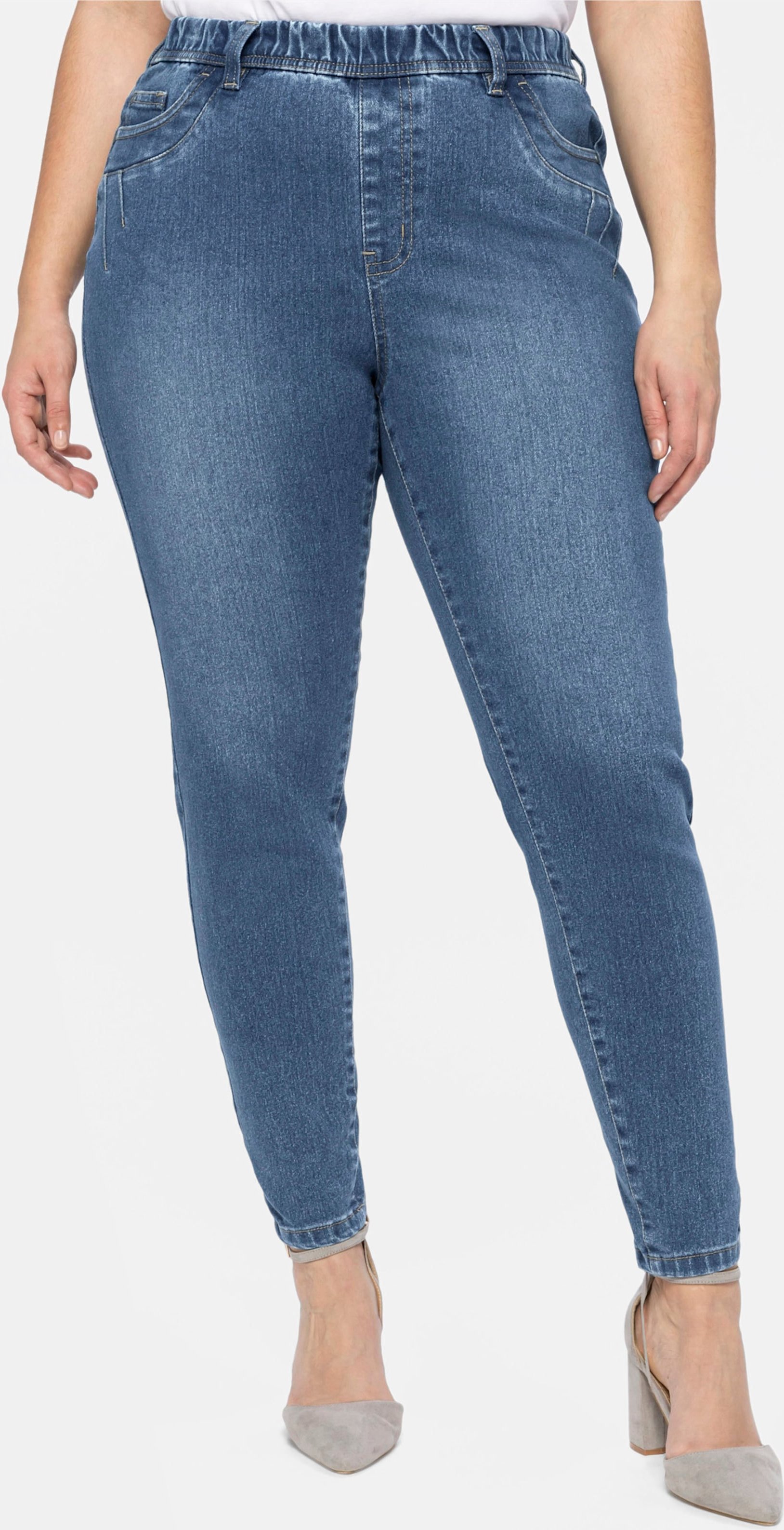 Thumbnail - Sheego Jeggings mit Gürtelschlaufen