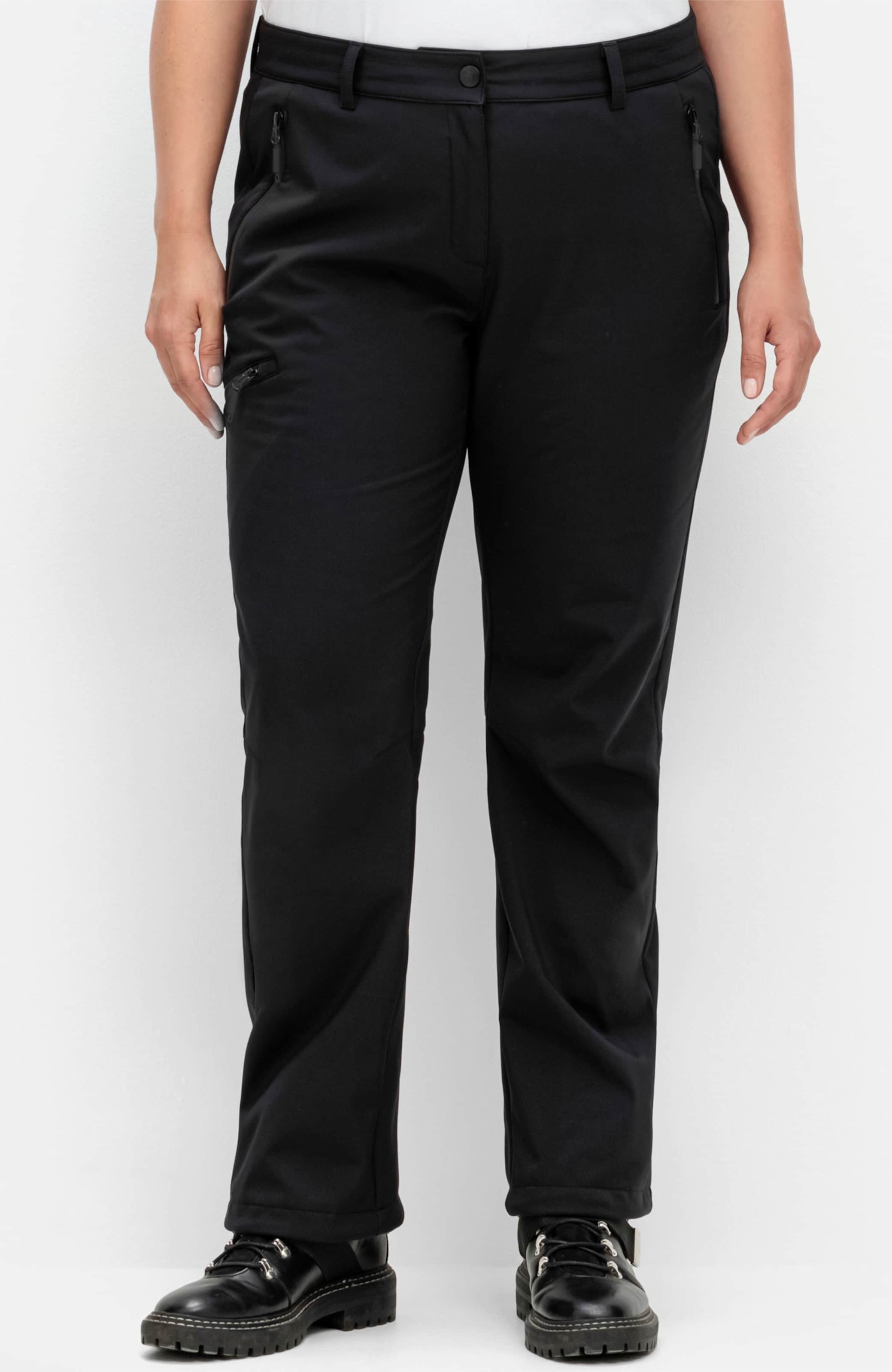 Sheego Softshellhose mit Fleecefutter