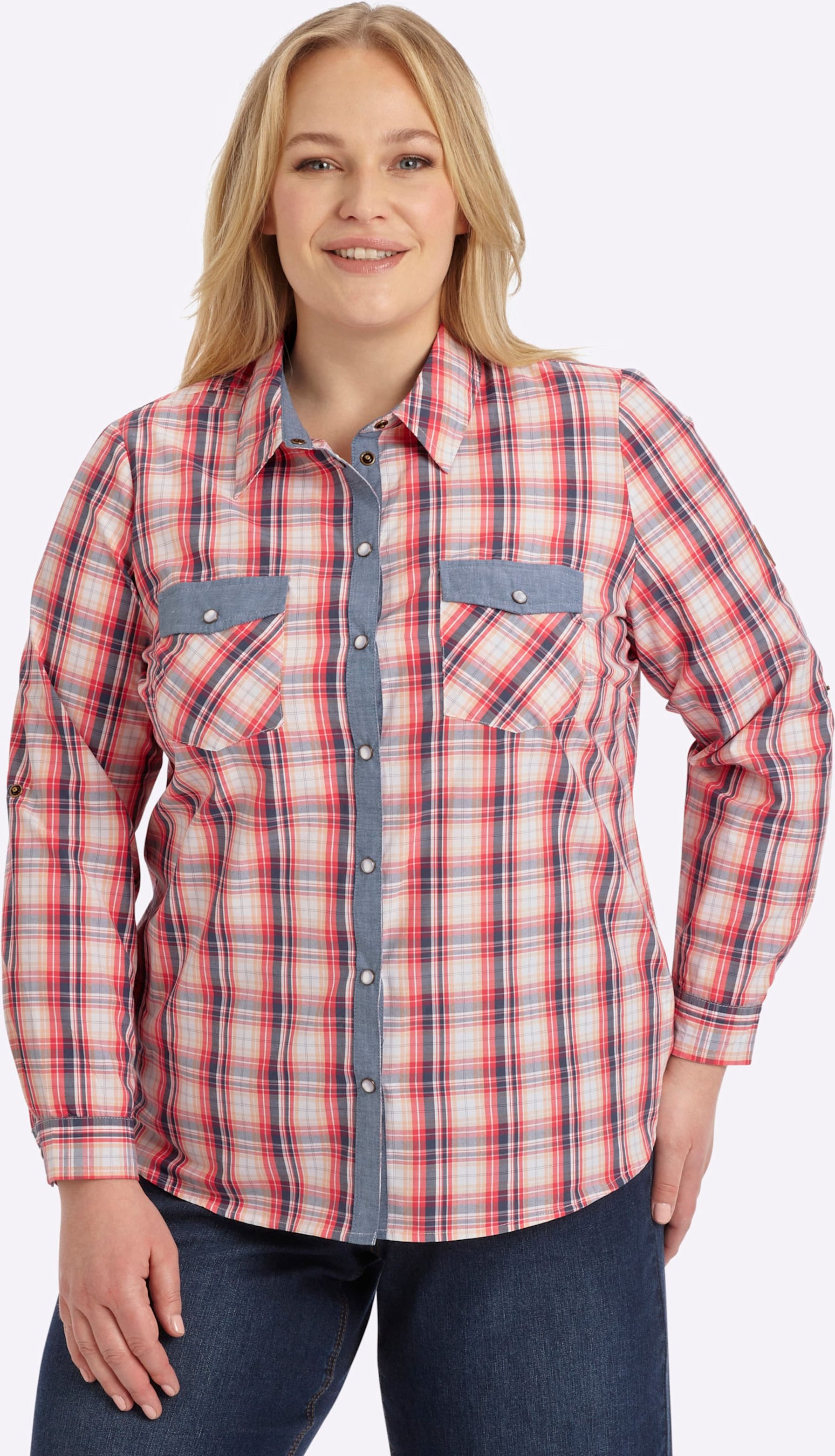 Sheego Karobluse mit aufgesetzten Brusttaschen