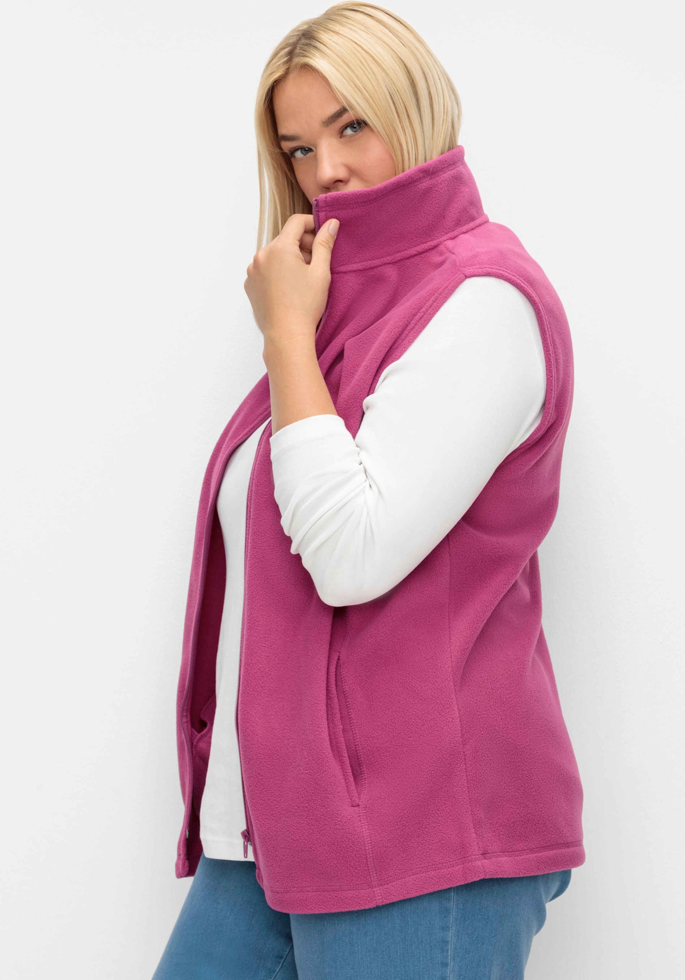 Thumbnail - Sheego Fleeceweste mit Antipilling-Ausrüstung