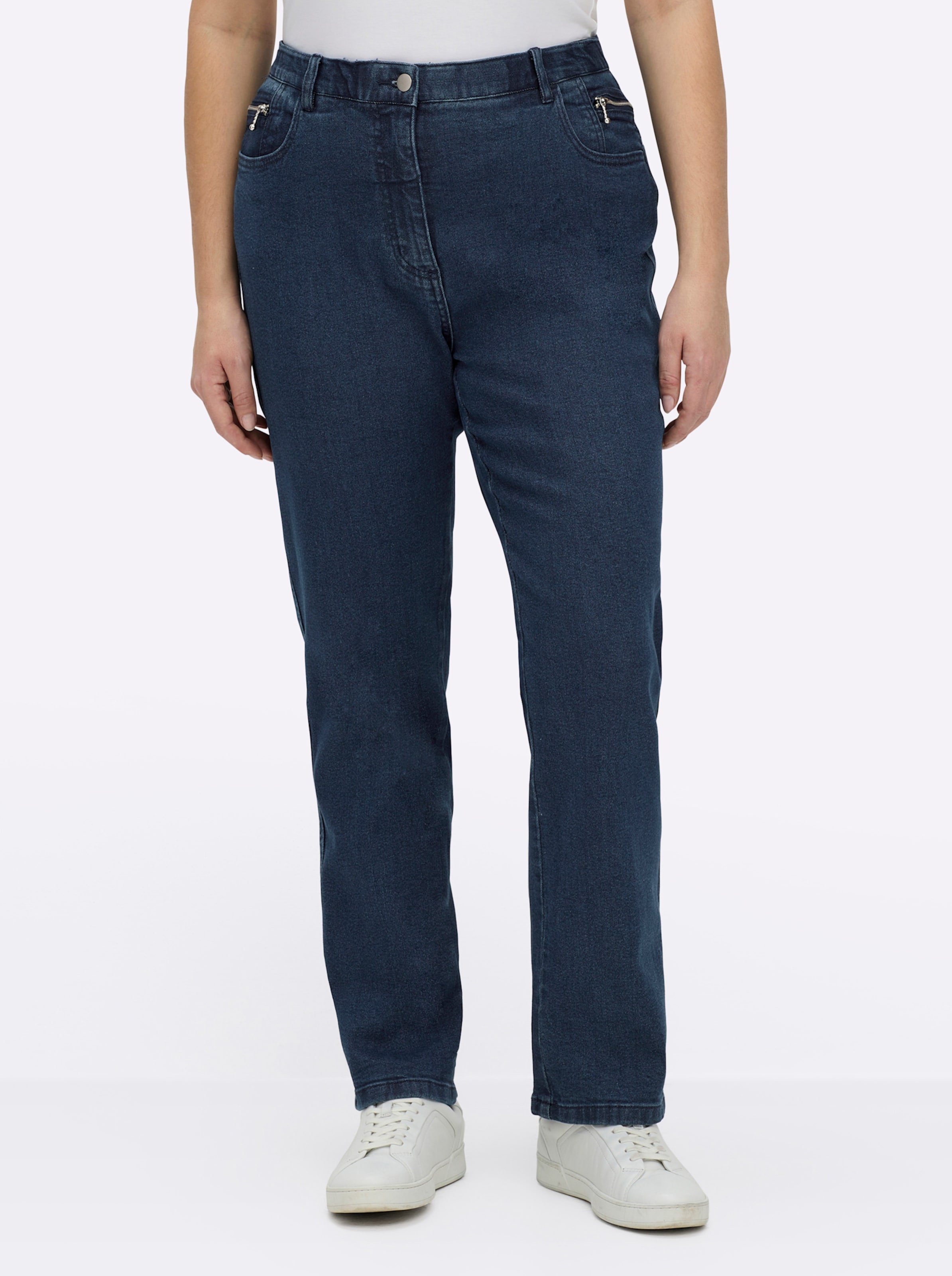 Sheego 5-Pocket-Jeans gerade geschnitten