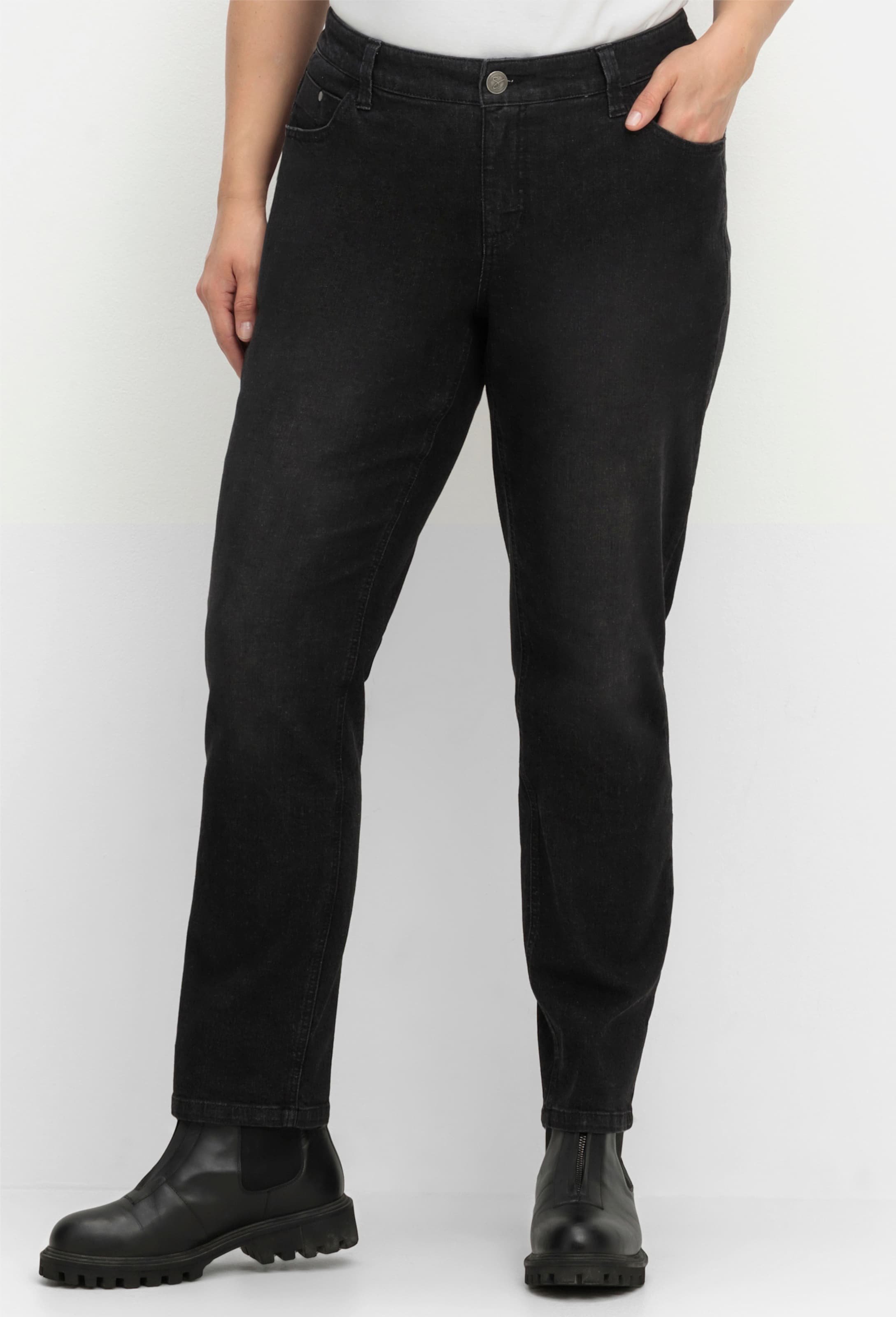 Sheego 5-Pocket-Jeans in schmaler Form
