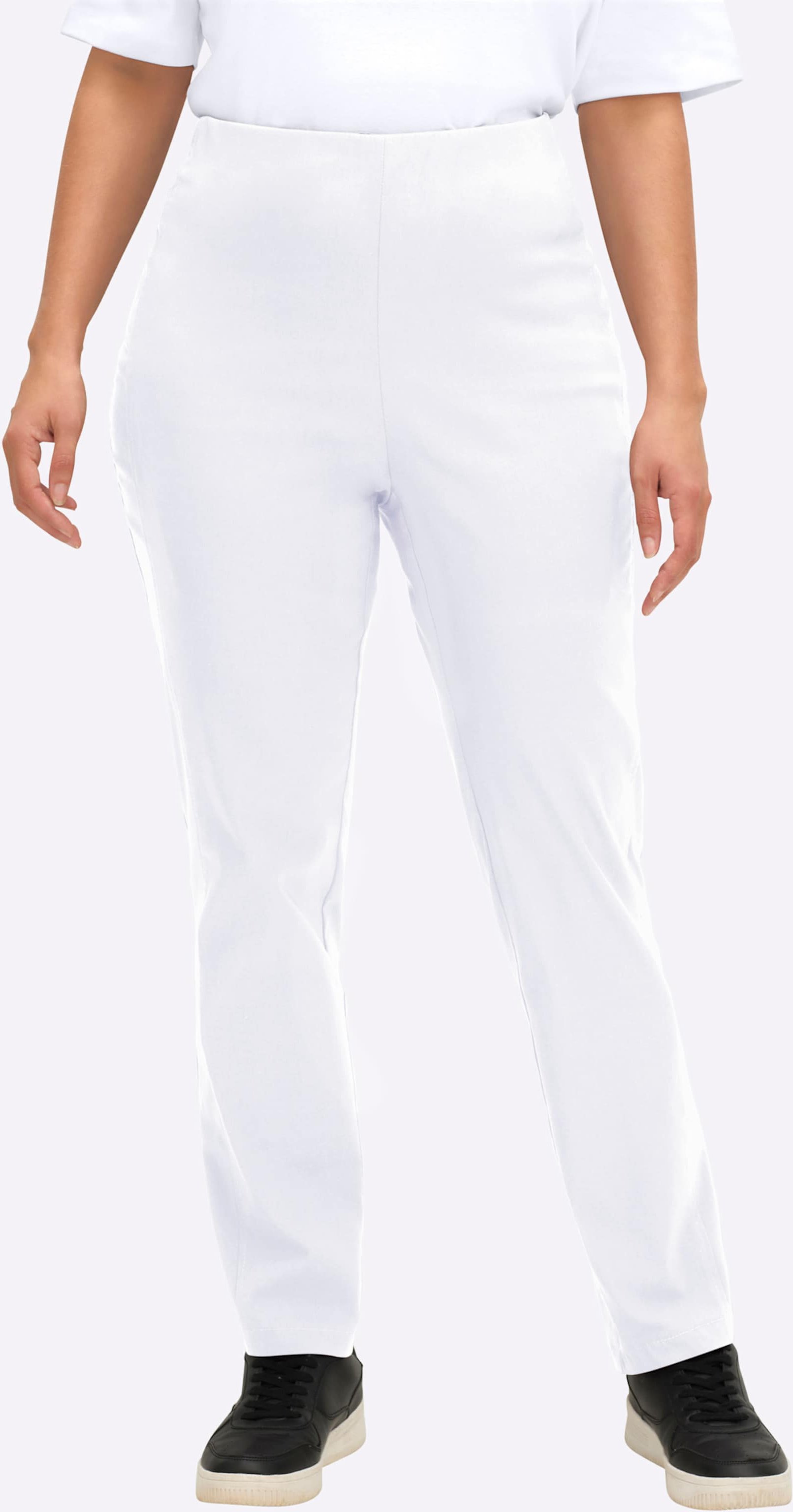 Sheego Hose mit Dehnbund, Viskose-Qualität