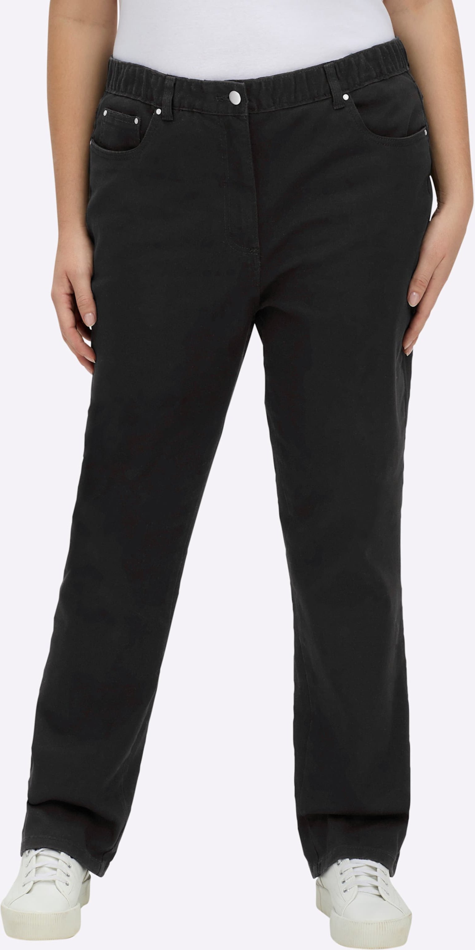 Sheego 5-Pocket-Jeans mit innenliegendem Dehnbund