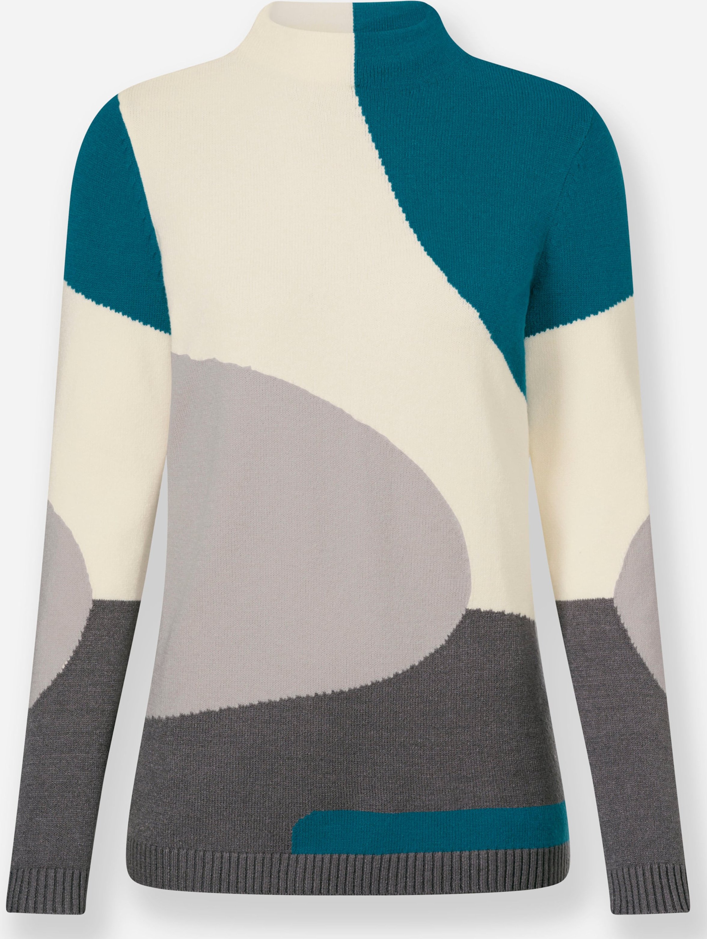 Thumbnail - Sheego Oversize-Pullover mit Intarsien-Muster