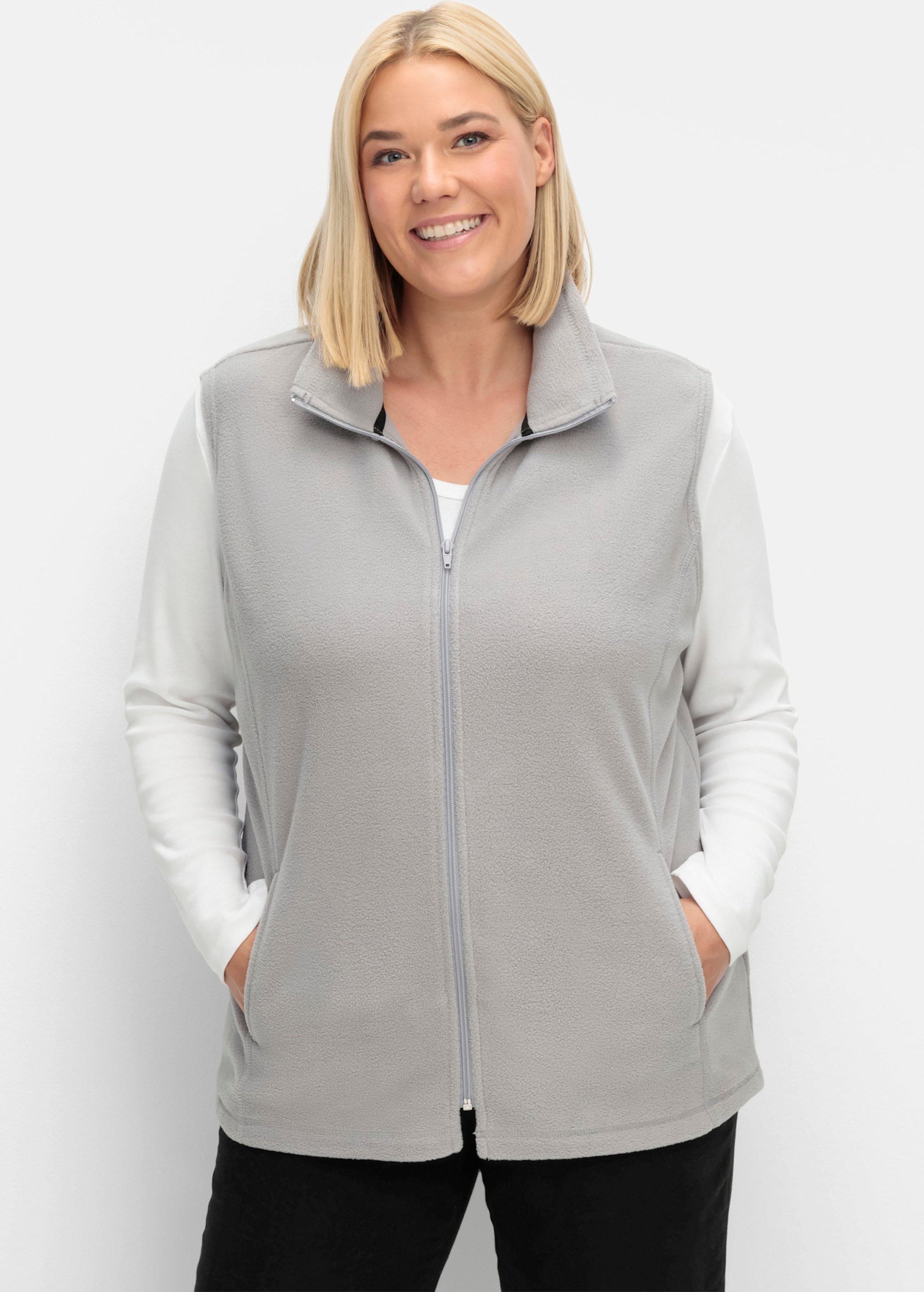 Thumbnail - Sheego Fleeceweste mit Antipilling-Ausrüstung