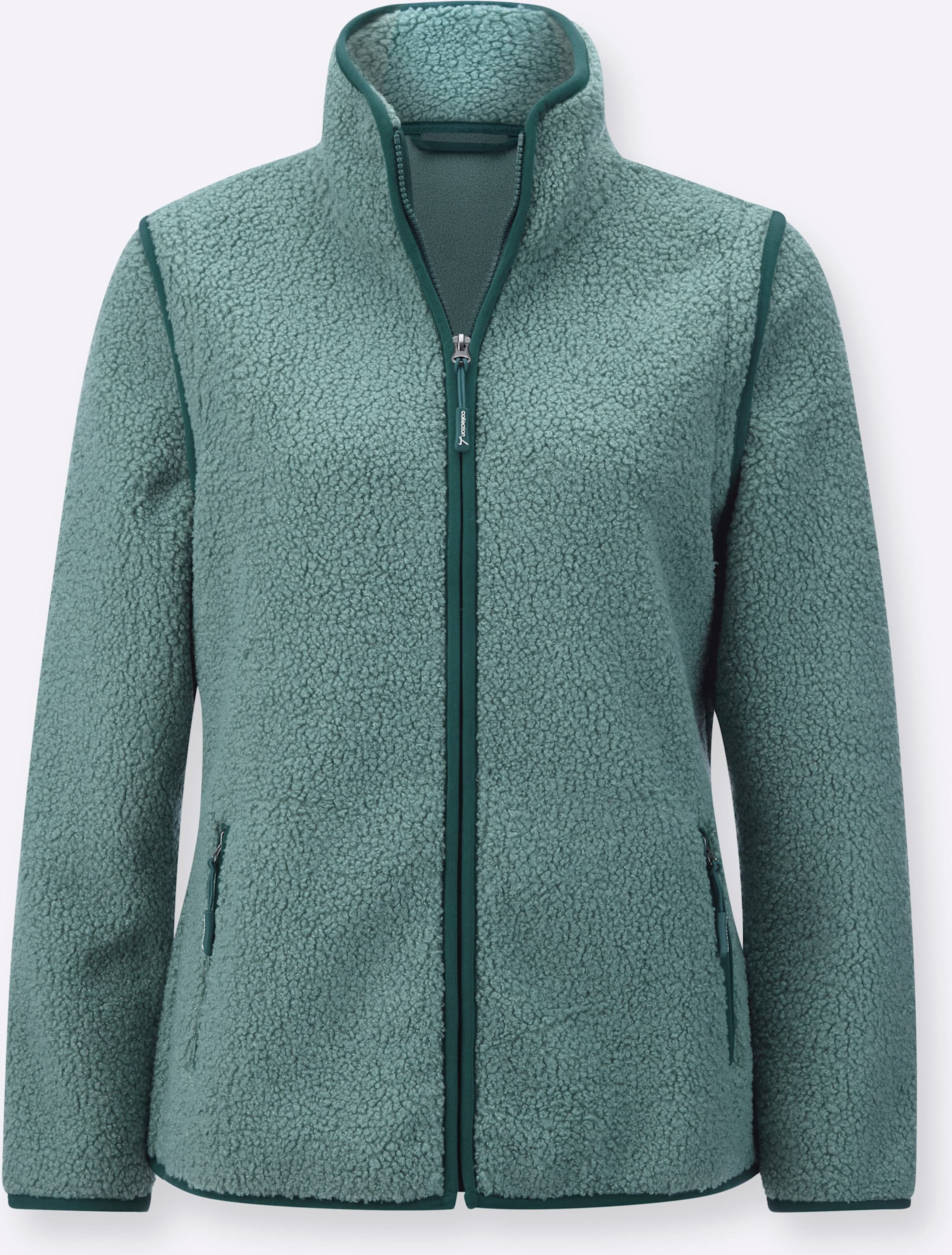 Thumbnail - Sheego Fleecejacke mit abnehmbaren Ärmeln