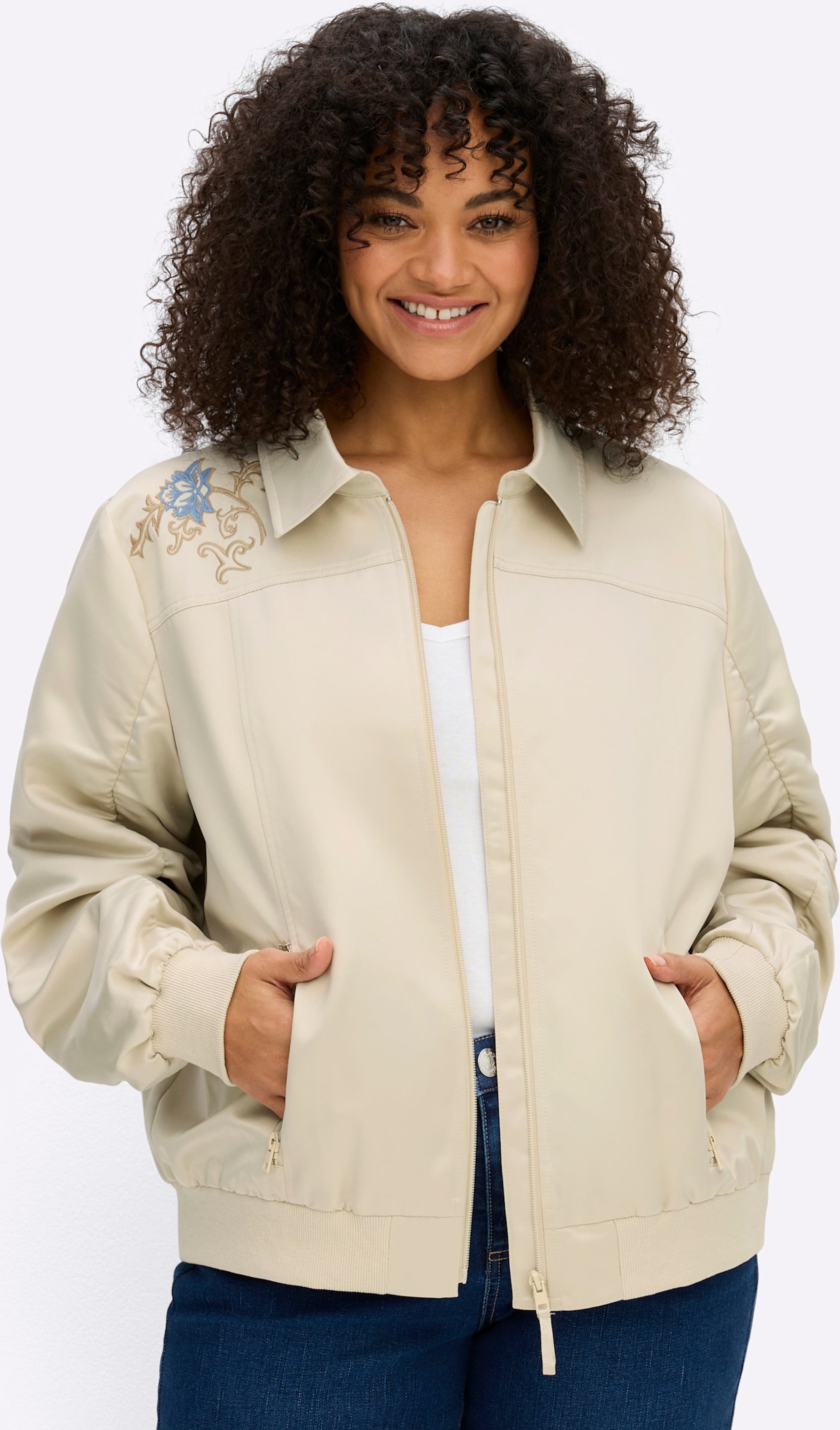Sheego Blouson mit femininen Details
