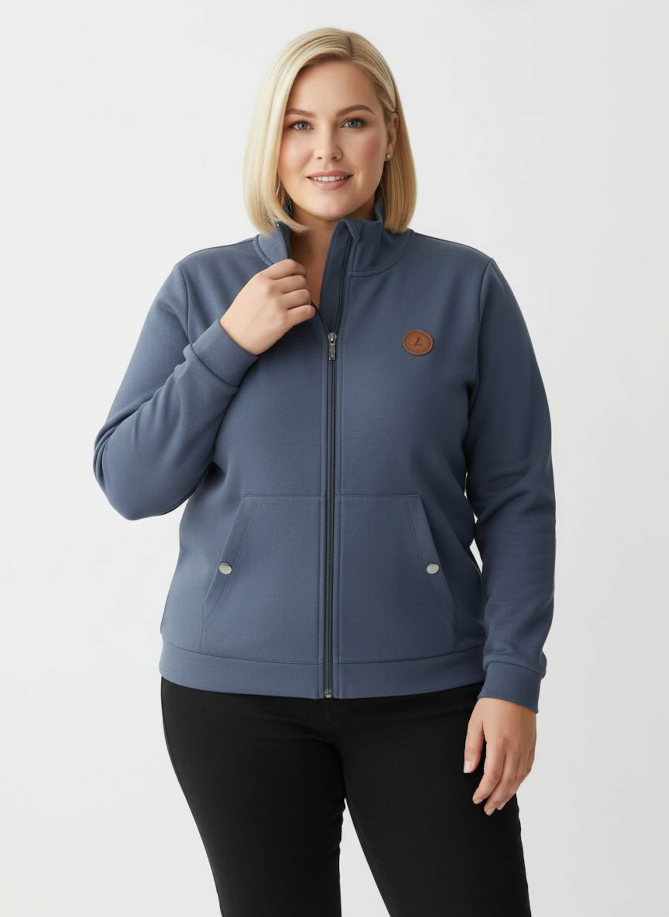 Sheego Shirtjacke mit Känguru-Taschen