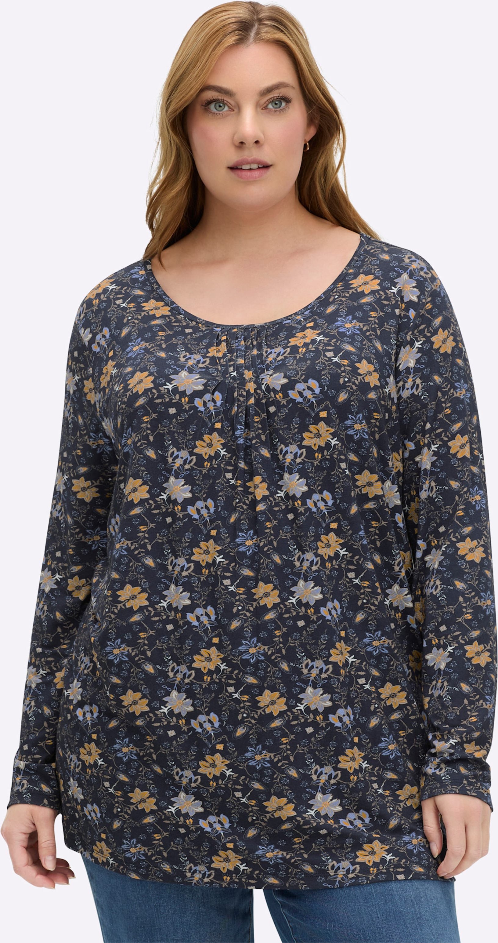 Sheego Print-Shirt aus Viskose-Stretch