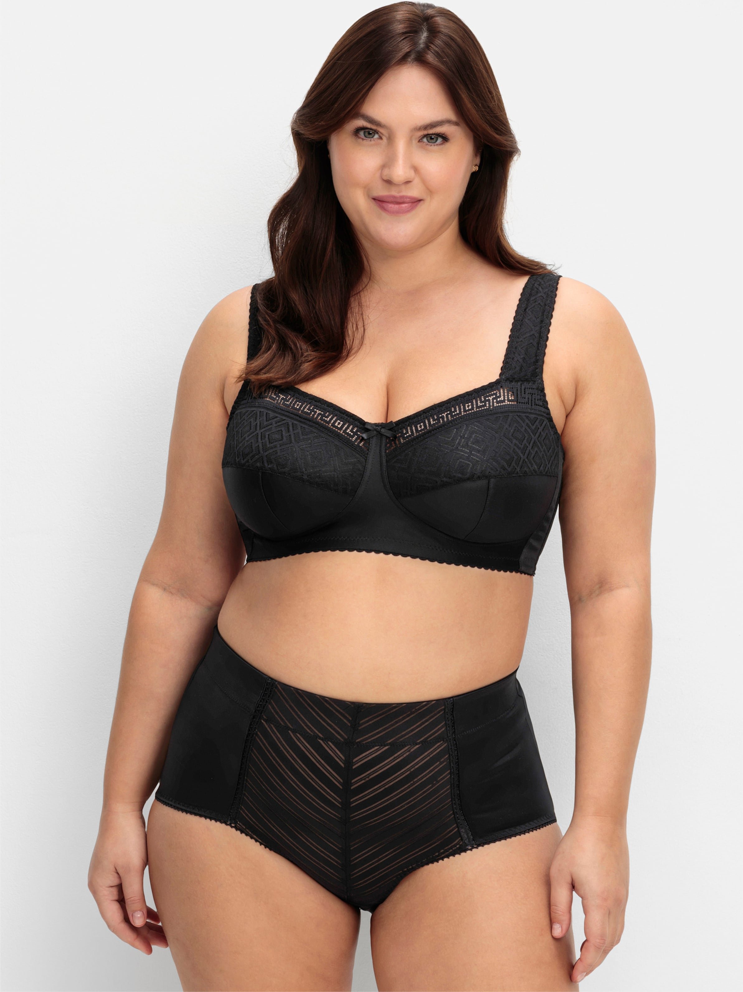 Sheego Entlastungs-BH ohne Bügel mit Spitzen-Details