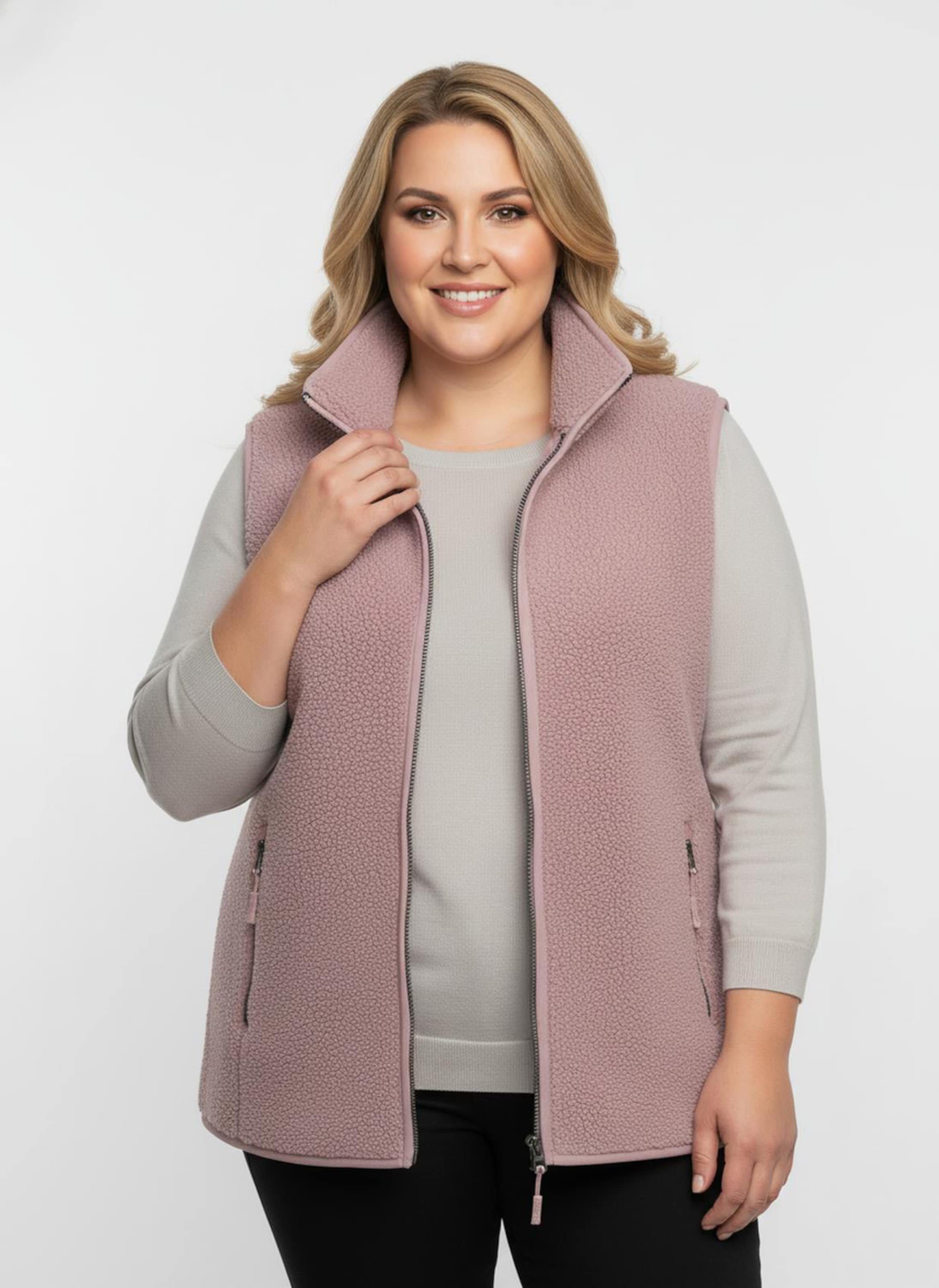 Sheego Fleeceweste mit Antipilling-Ausrüstung