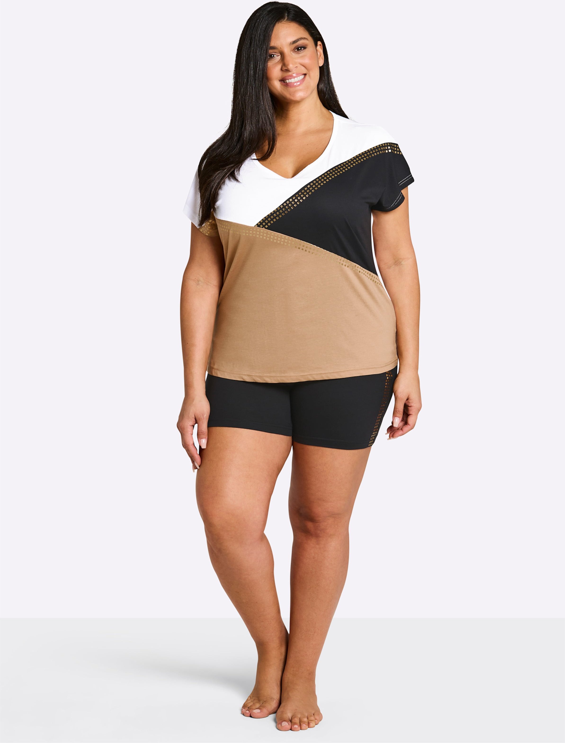 Thumbnail - Sheego Shortys mit Grafik-Muster