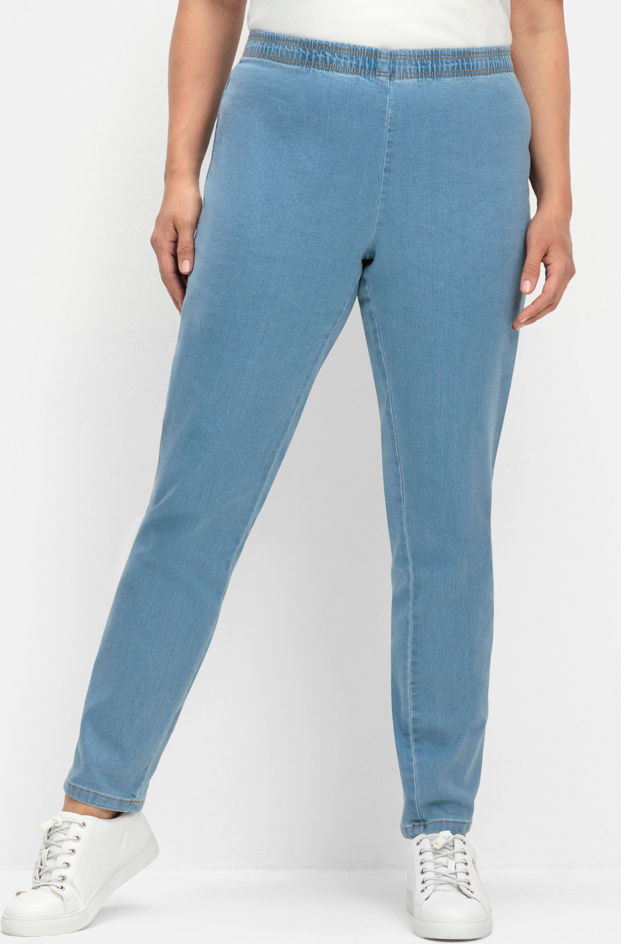 Sheego Schlupfjeans schmal geschnitten