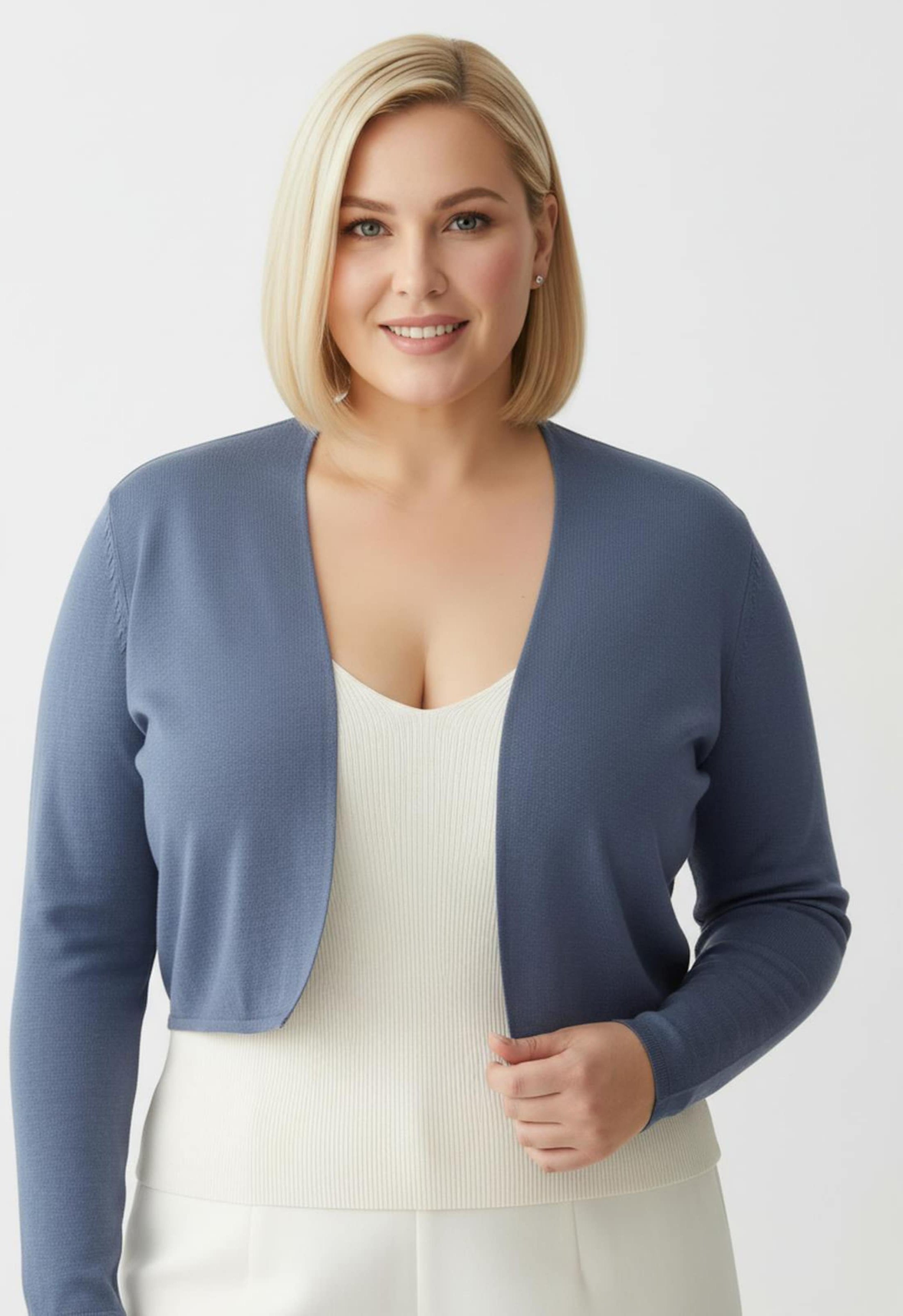 Sheego Bolero Feinstrick-Qualität, verschlusslos