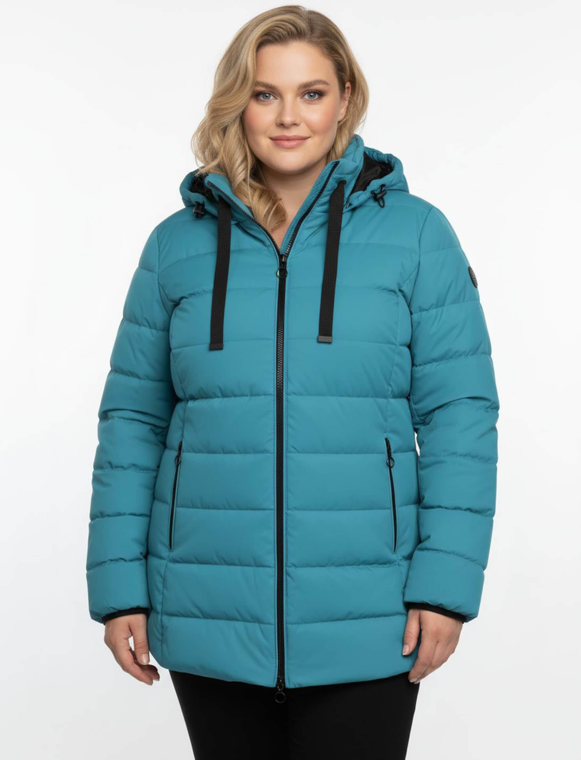 Thumbnail - Sheego Steppjacke mit elastischer Kontrast-Paspelierung