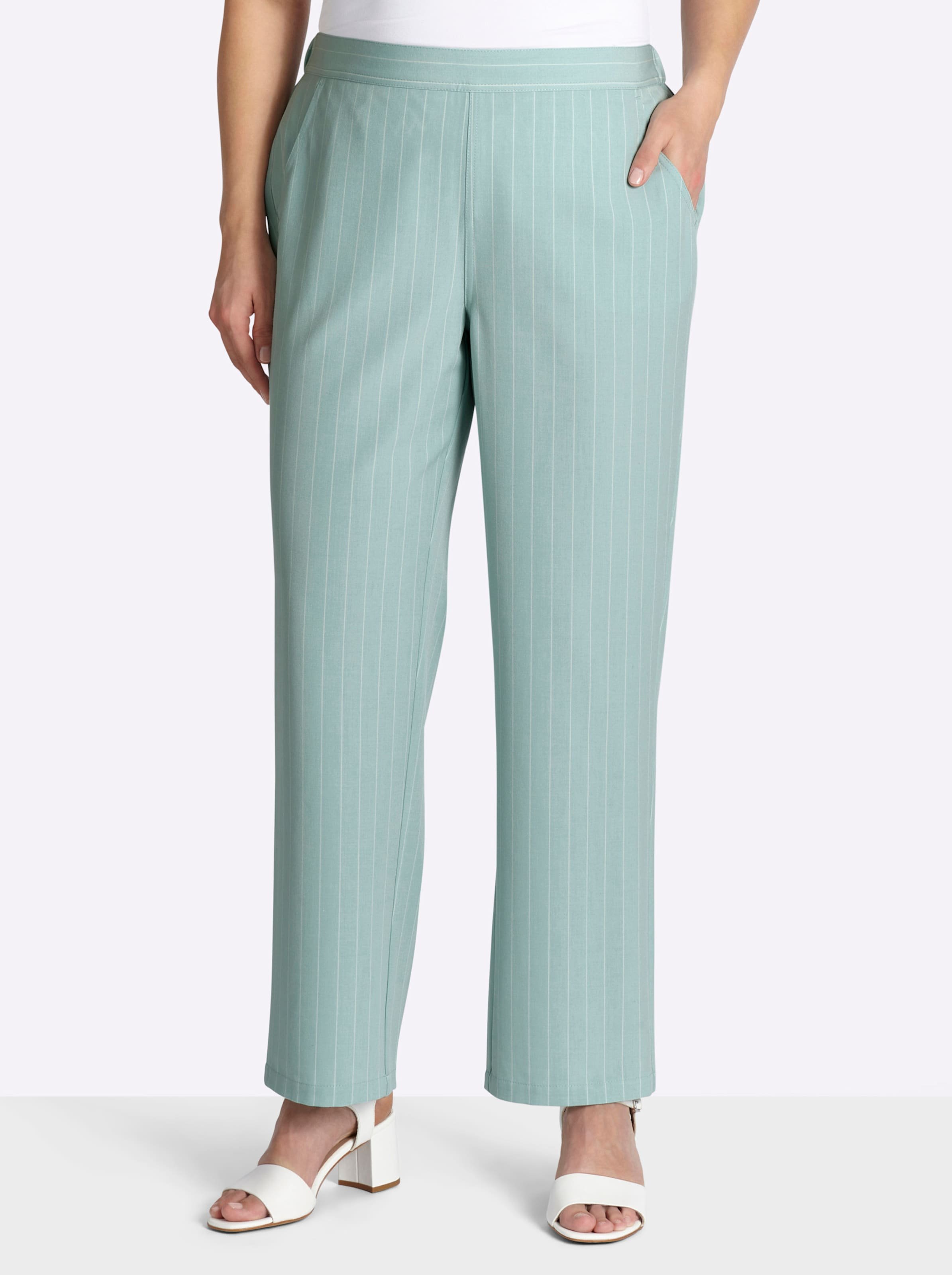 Sheego Schlupfhose mit Nadelstreifen