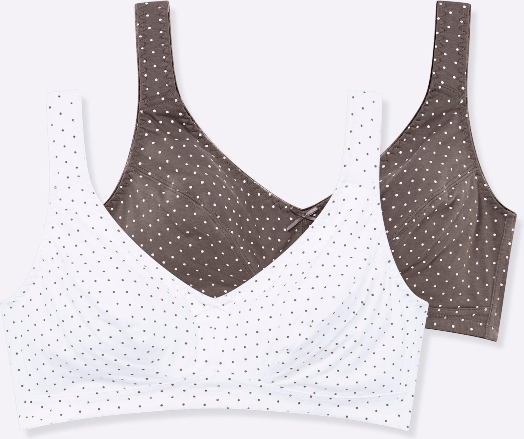 Thumbnail - Sheego BH ohne Bügel im Tupfen-Dessin