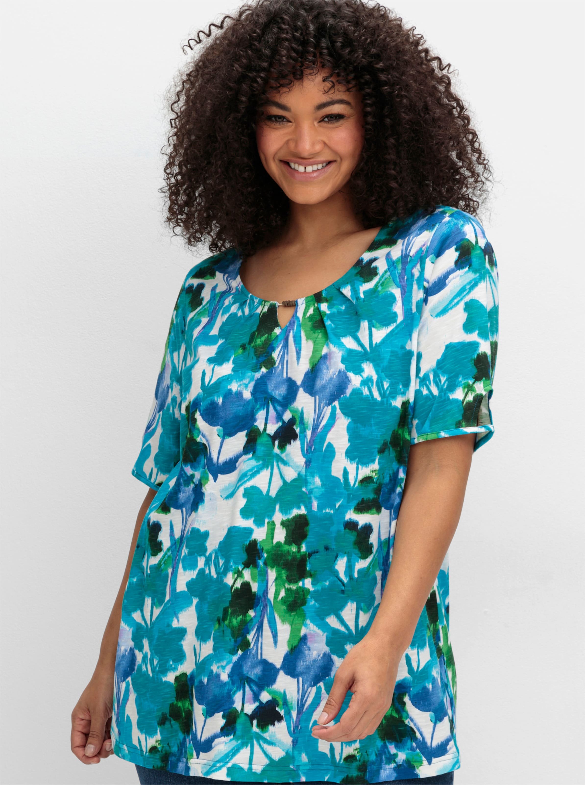 Sheego Kurzarmshirt in A-Linie