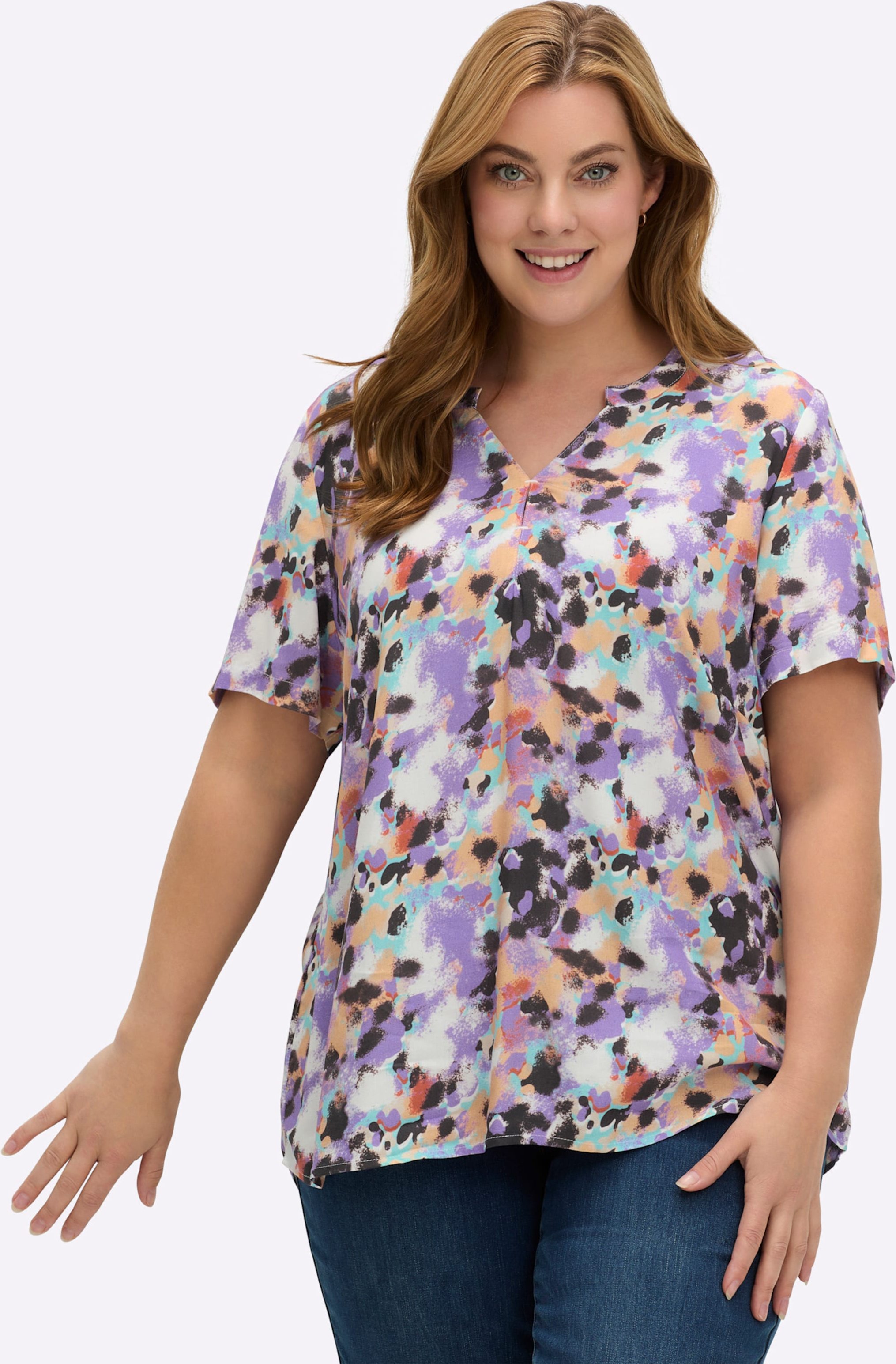 Thumbnail - Sheego Druckbluse in gewebter Qualität