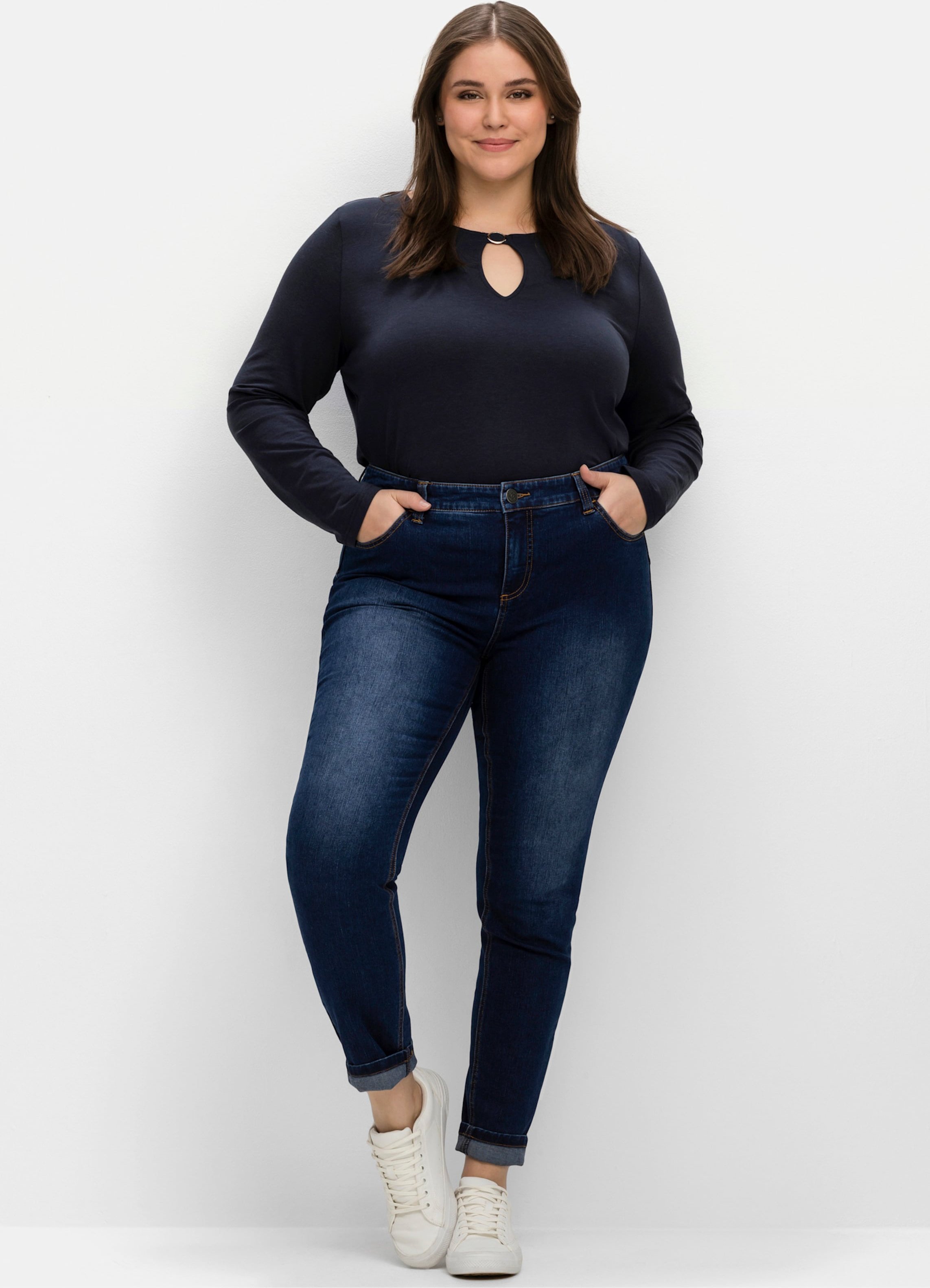 Sheego Skinny Jeans mit bequemer Taille